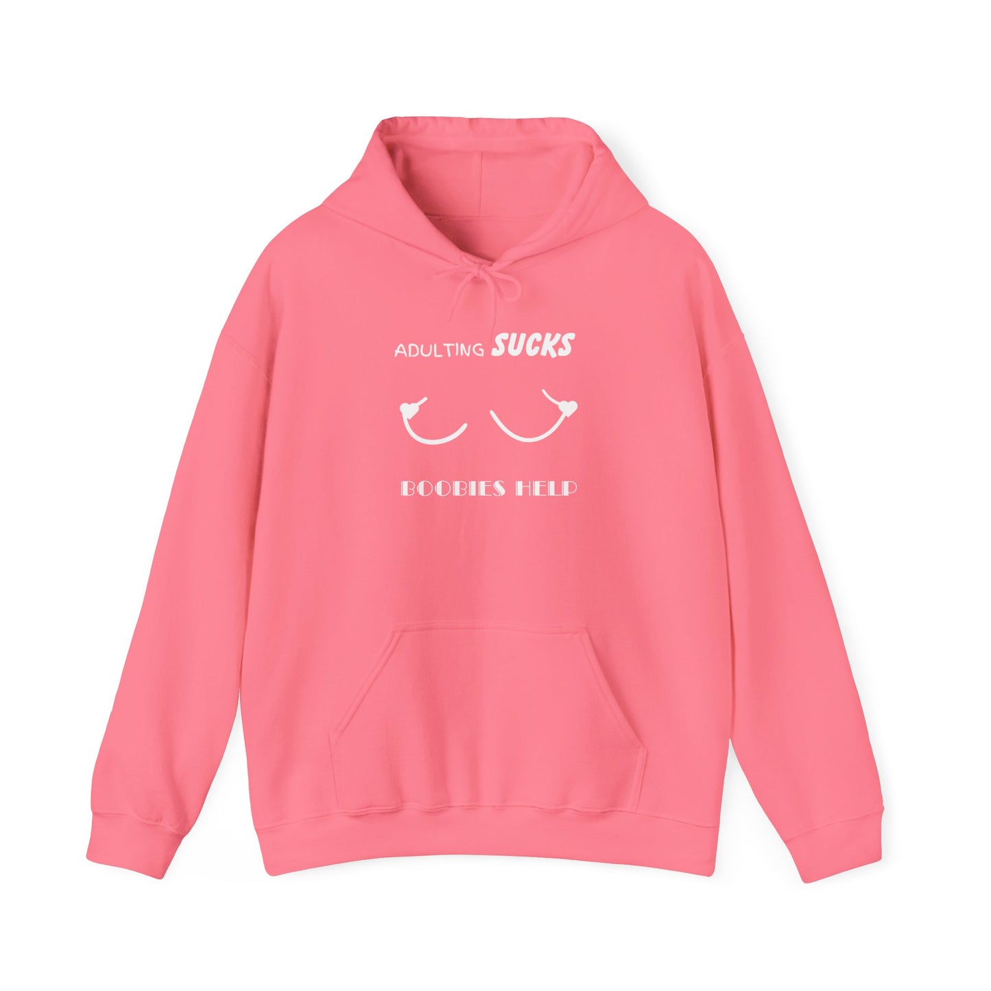 Adulting Sucks Boobies Help Hoodie, Funny Adulting Sweatshirt, Adulthood Humor Jumper, Boobies Make Things Better, Unisex Hooded Sweater