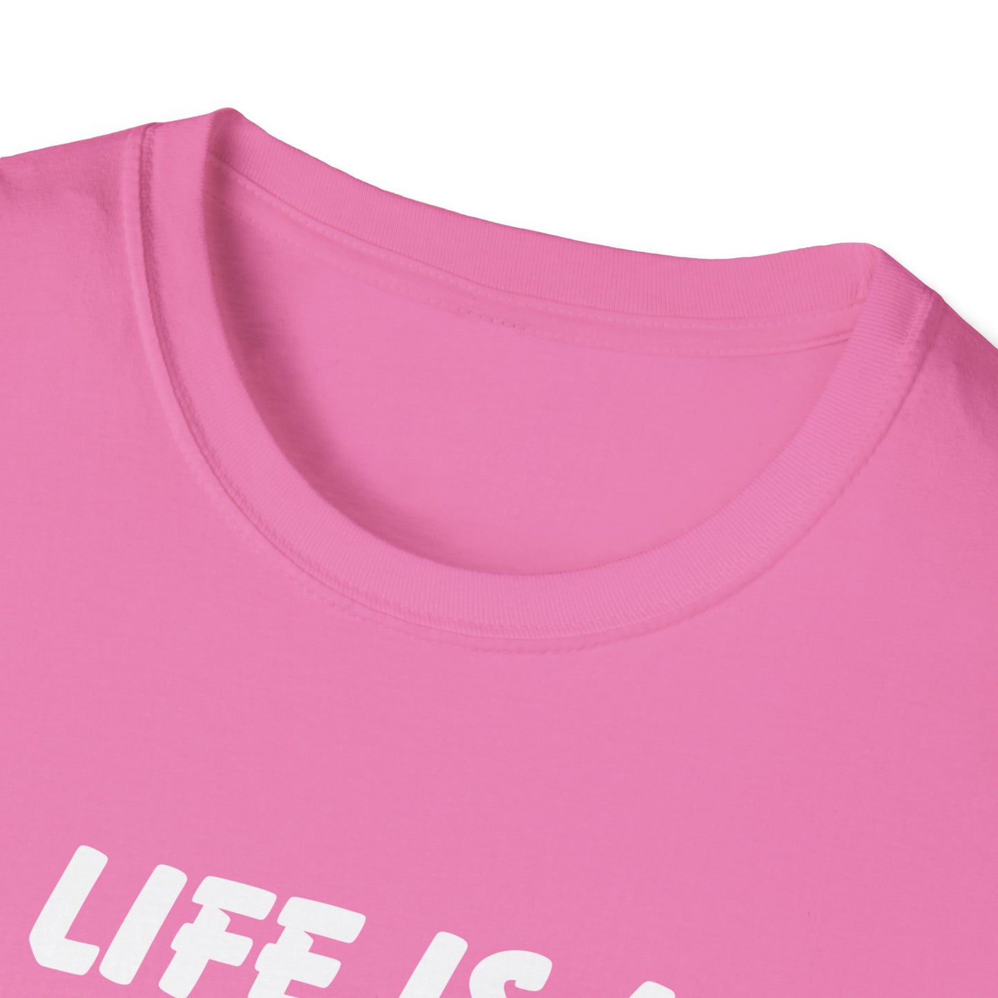 Life Is A STD And It's Terminal Unisex Softstyle T-Shirt, Funny Life Quote Tee, Humorous Graphic Shirt, Sarcastic Tee, Novelty Top, Gift Tee