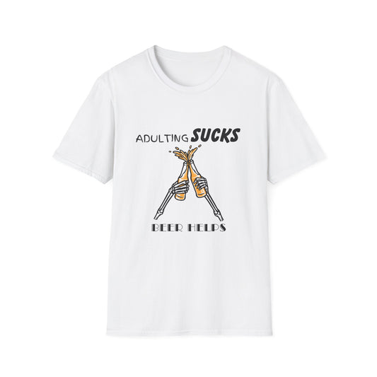 Adulting Sucks Beer Helps T-Shirt