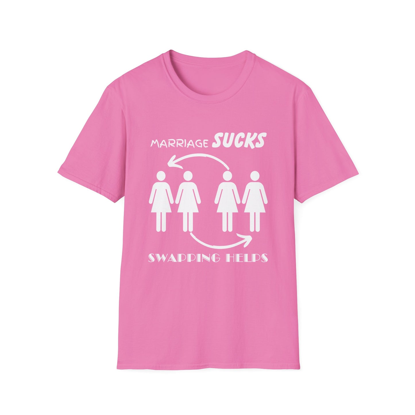 Marriage Sucks Swapping Helps Shirt, Adult Humor T-Shirt, Sarcastic Gift, Hilarious Tee for Adults, LGBT, LGBTQIA+, Lesbian Shirt, Funny Tee