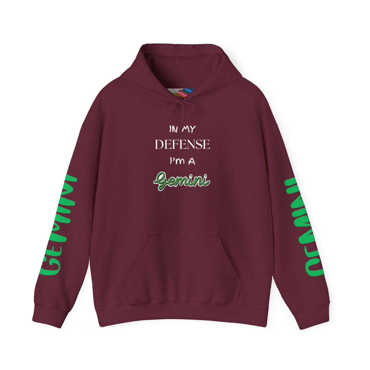 Gemini Double Trouble Fun Hoodie, Zodiac Gift, Astrology Pullover, Dual Personality Sweatshirt, Astrological Sign Apparel, Unique Apparel