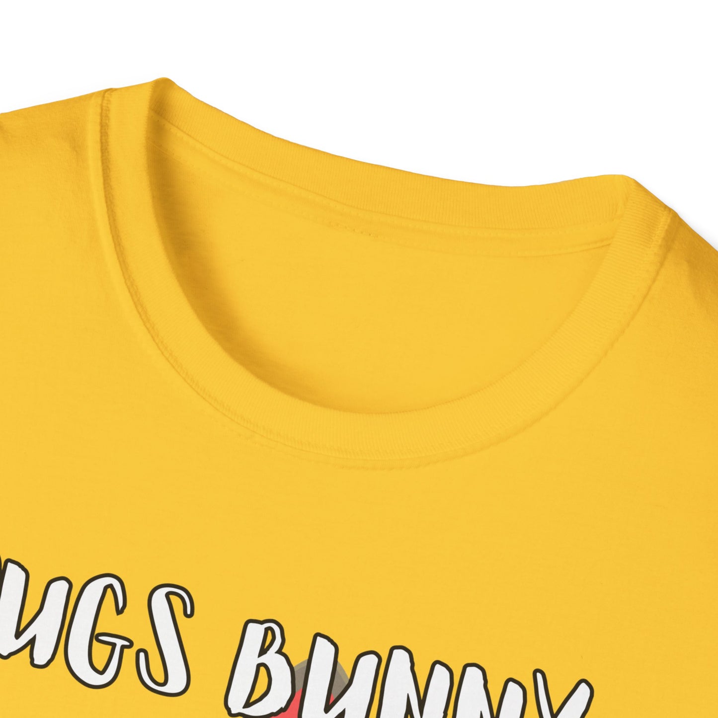 Pugs Bunny Unisex Tee, Funny Cartoon Dog Lover Shirt, Cute Pug Graphic Top, Animal Pet Gift, Softstyle T-Shirt, Looney Tunes Parody, Gift
