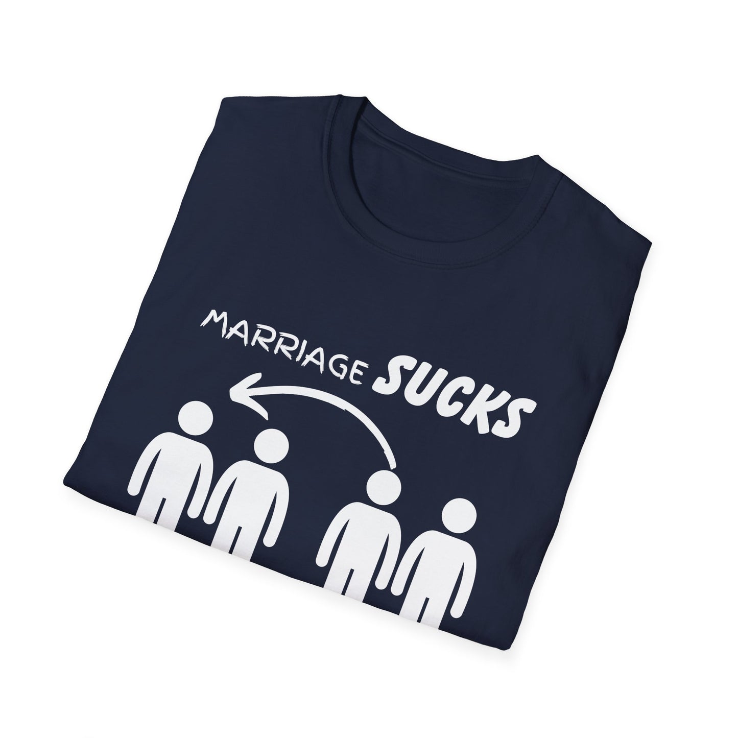 Marriage Sucks Swapping Helps Shirt, Adult Humor T-Shirt, Sarcastic Gift, Hilarious Tee for Adults, LGBT, LGBTQIA+, Gay Shirt, Funny Tee