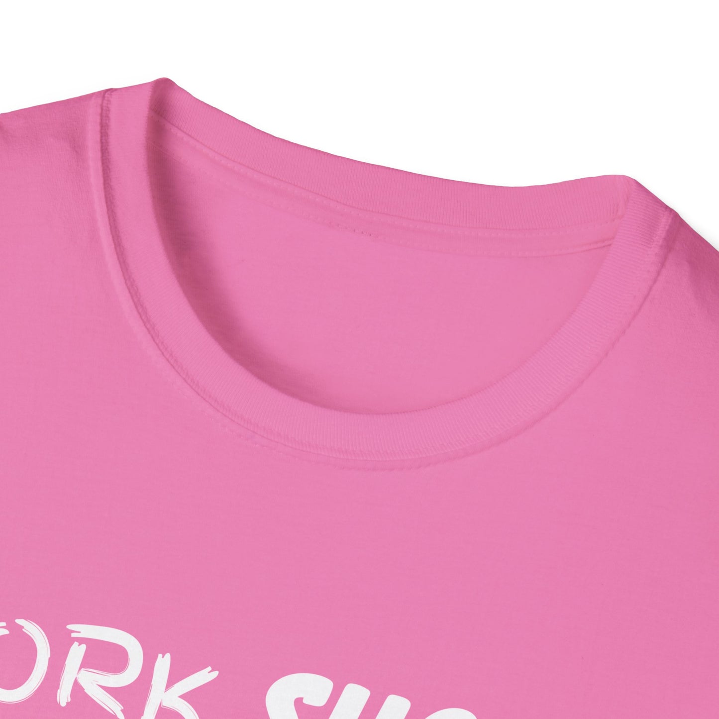 Work Sucks Coffee Helps Unisex Softstyle T-Shirt, Office Humor Tee, Funny Work Shirt, Sarcastic Coffee Lover Gift, Work from Home Outfit