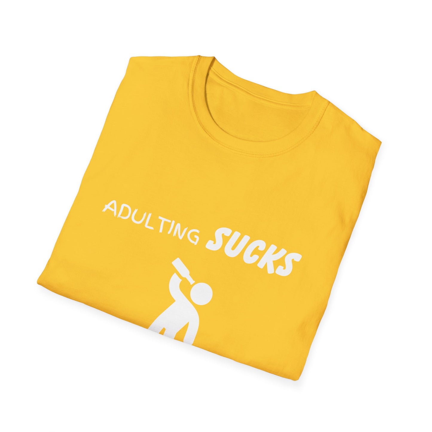 Adulting Sucks Alcohol Helps Shirt, Adult Humor T-Shirt, Sarcastic Gift, Hilarious Tee for Adults, Drinking Shirt, Alcohol, Beer Shirt