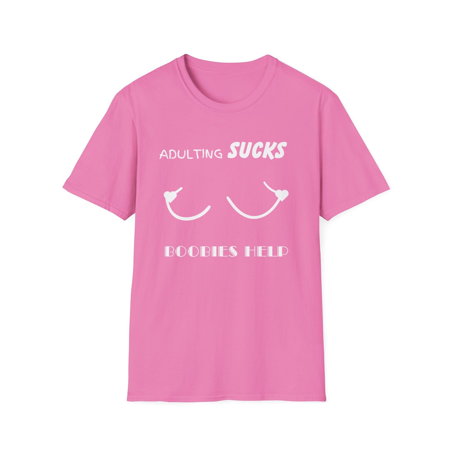 Adulting Sucks Boobies Help Shirt, Funny Adult Humor T-Shirt, Sarcastic Gift, Hilarious Tee for Adults, Comedic Shirt for Stress Relief
