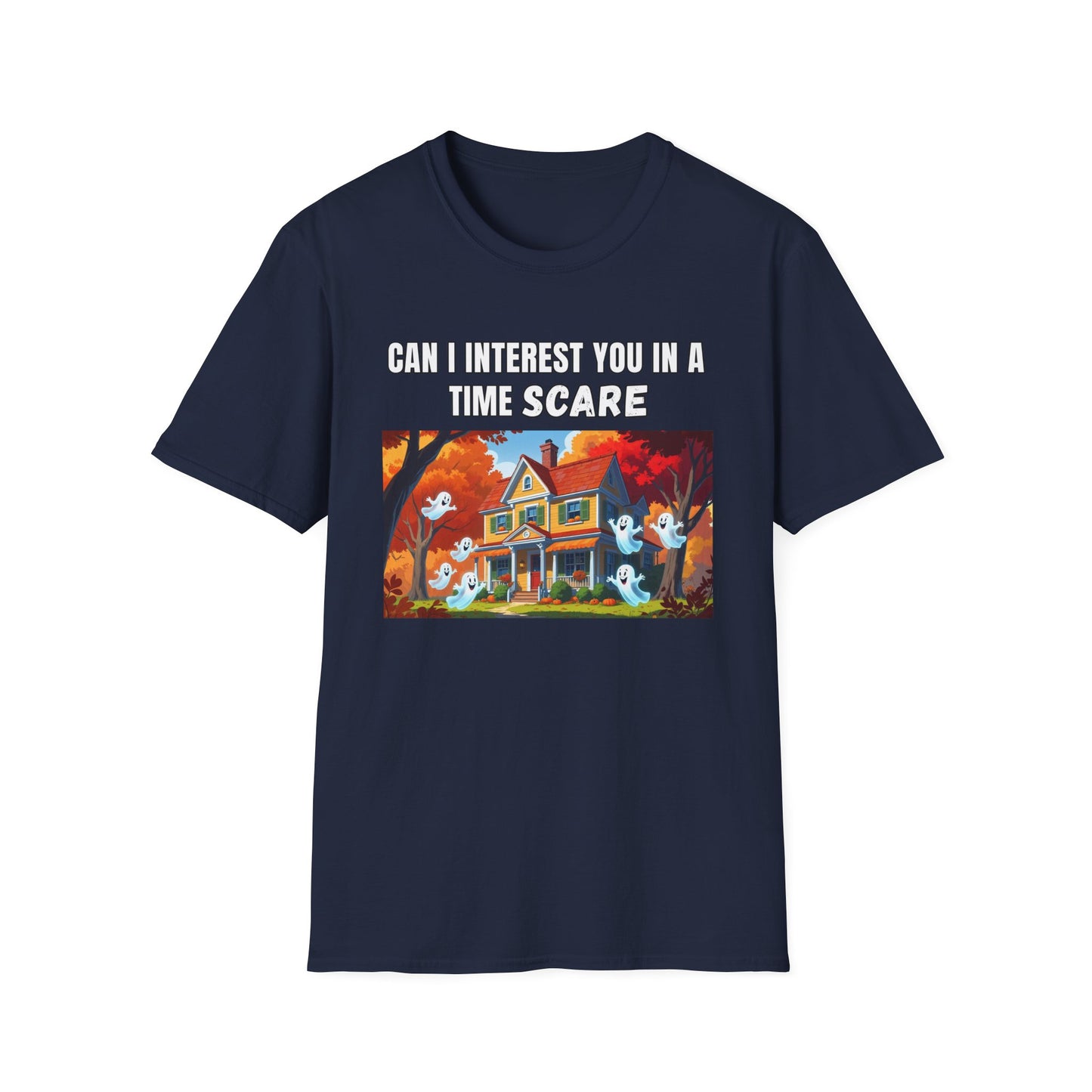 Ghosts Time Scare Funny Halloween T-Shirt