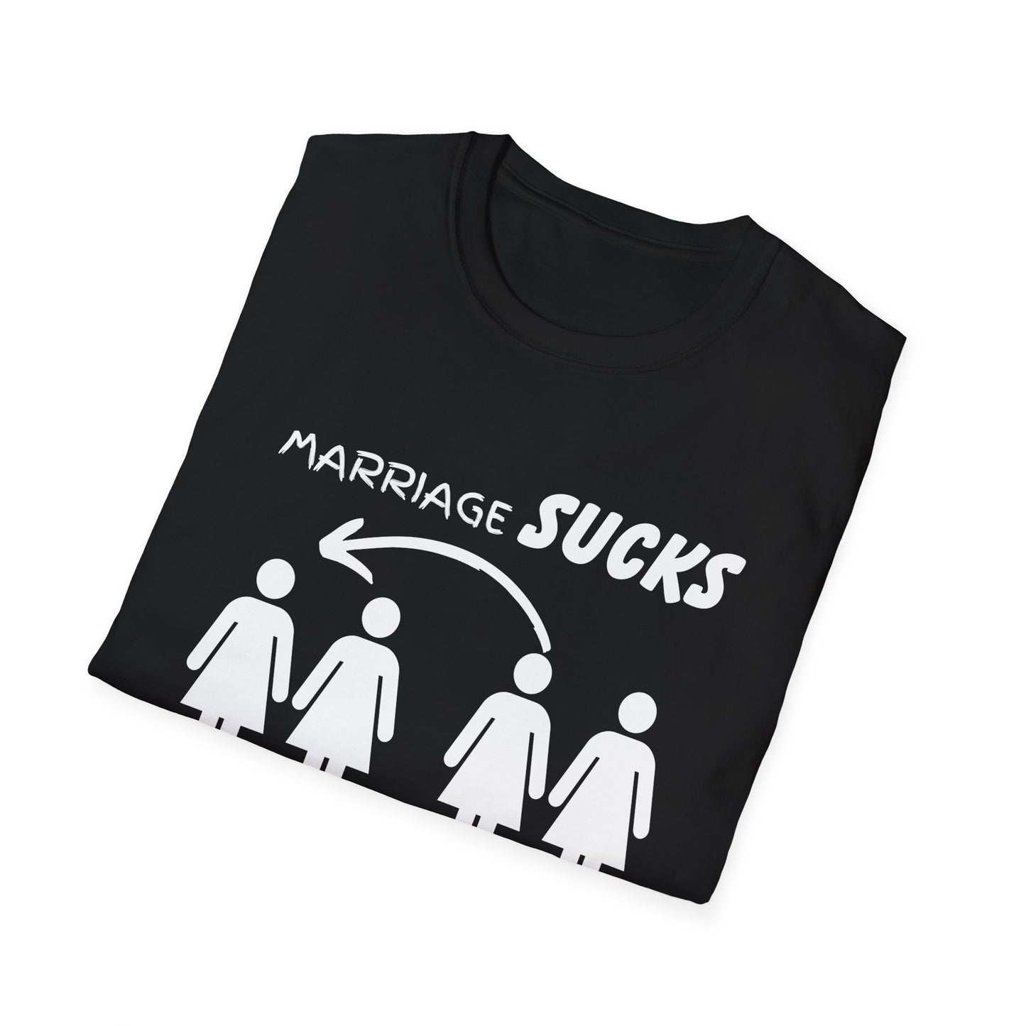 Marriage Sucks Swapping Helps Shirt, Adult Humor T-Shirt, Sarcastic Gift, Hilarious Tee for Adults, LGBT, LGBTQIA+, Lesbian Shirt, Funny Tee