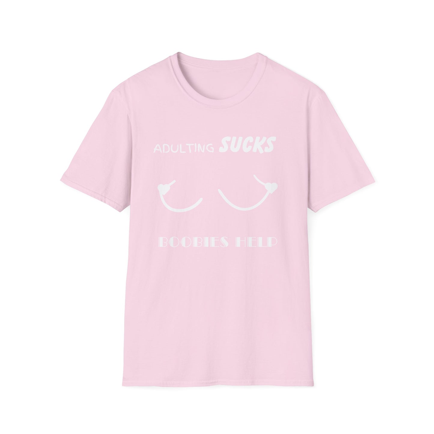 Adulting Sucks Boobies Help Shirt, Funny Adult Humor T-Shirt, Sarcastic Gift, Hilarious Tee for Adults, Comedic Shirt for Stress Relief