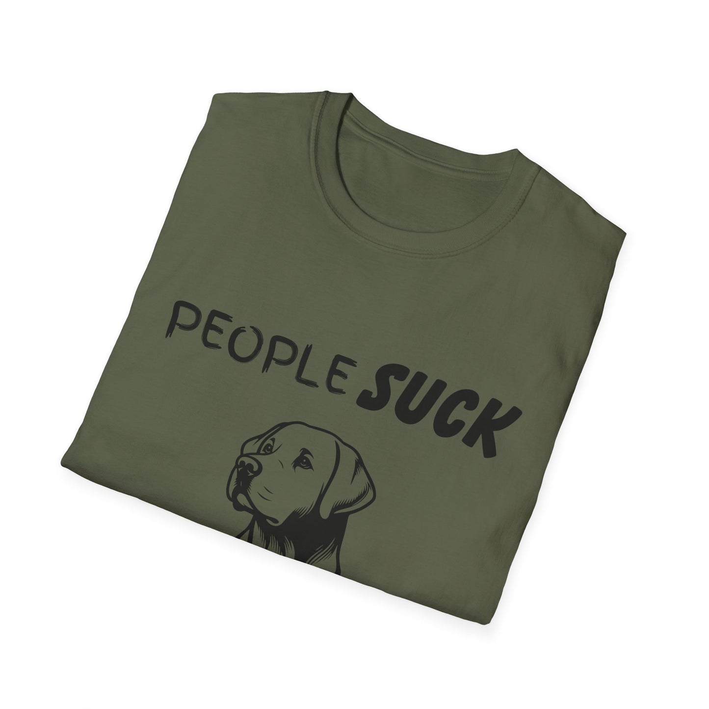 People Suck Labs Help Unisex T-Shirt, Sarcastic Dog Lover Tee, Humorous Animal Graphic Top, Dog Rescue Shirt, Pet Owner Gift, Funny Shirt