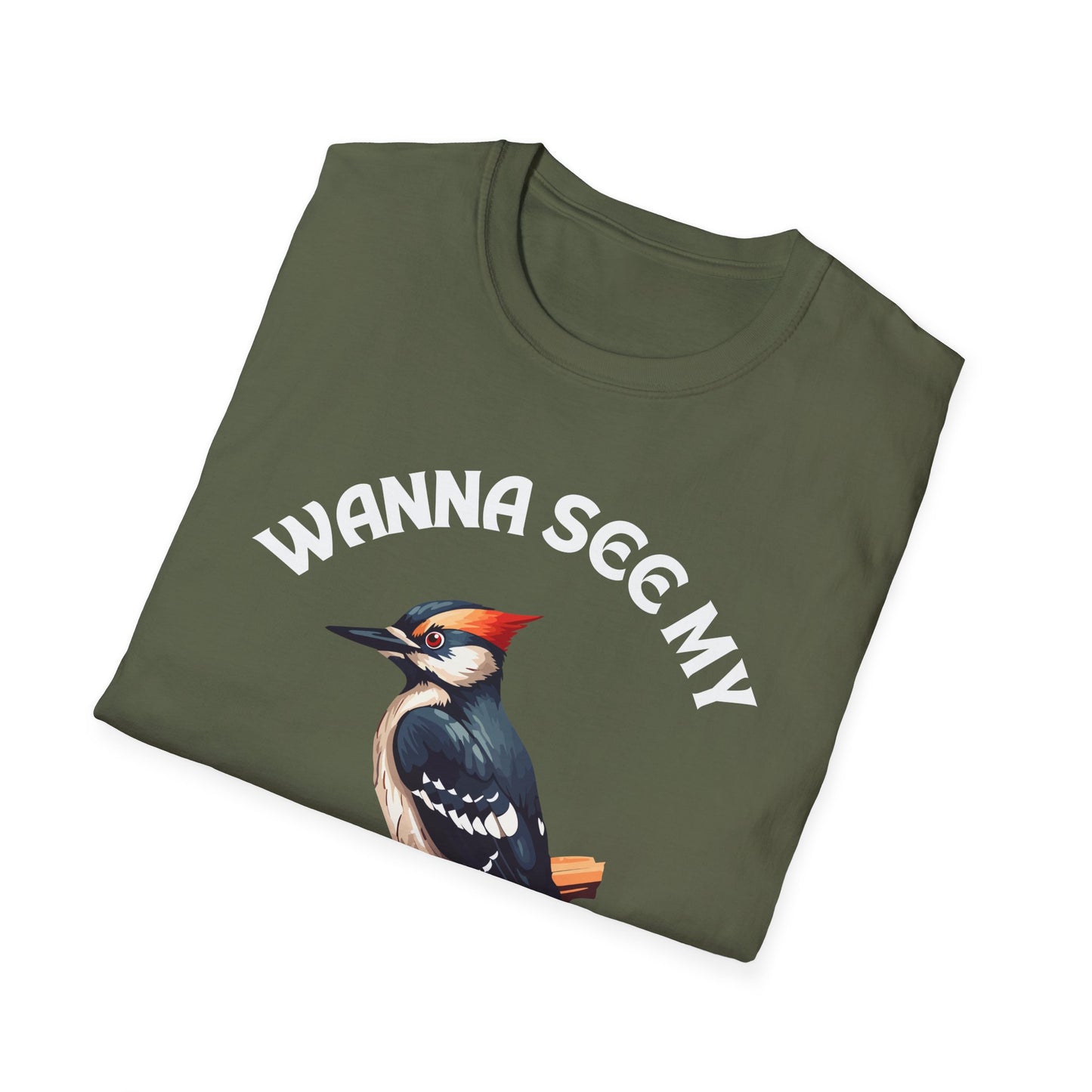 Wanna See My Pecker?, Adult Humor Unisex T-Shirt, Funny Pecker Tee, Naughty Joke Shirt, Rude Graphic Top, Woodpecker Shirt, Wood Pecker Tee