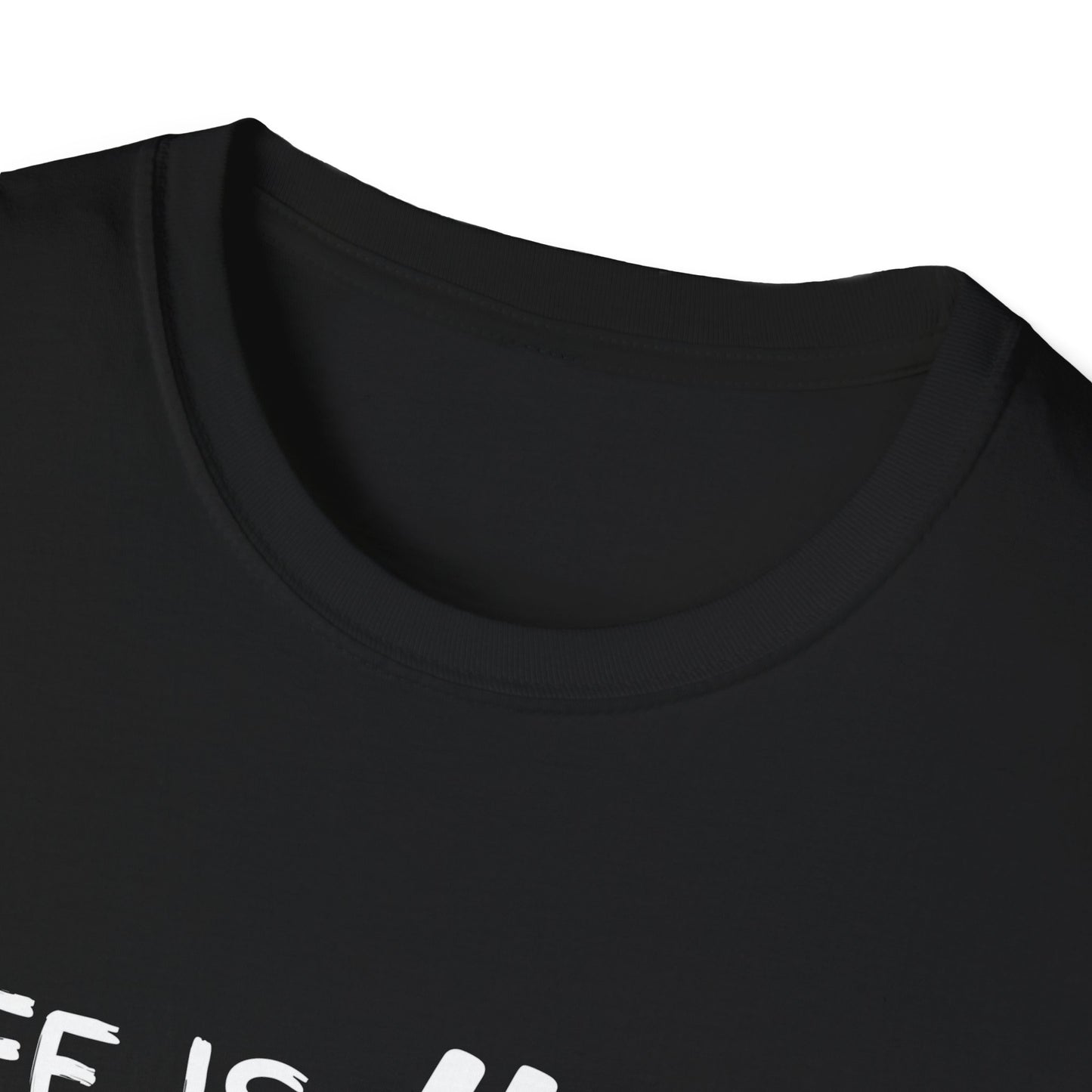 Life Is Hard Meditation Helps Unisex T-Shirt, Yoga Tee, Mindfulness Shirt, Stress Relief Top, Zen Clothing, Relaxation Apparel, Yogi Tee