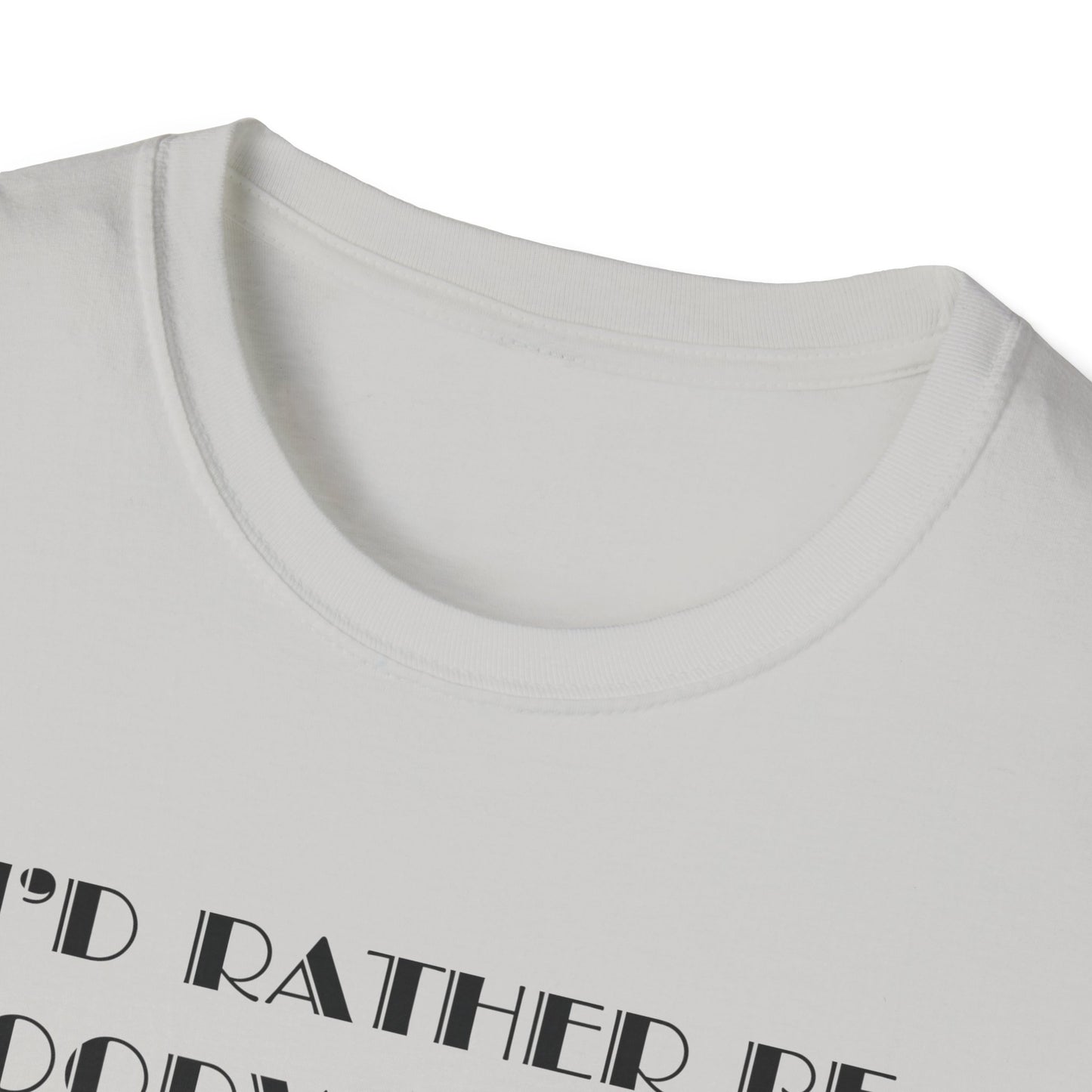 I'd Rather Be Woodworking Unisex Softstyle T-Shirt, Funny Woodworking Shirt, Stress Relief Tee, Woodworker Gift, Life Challenges Top