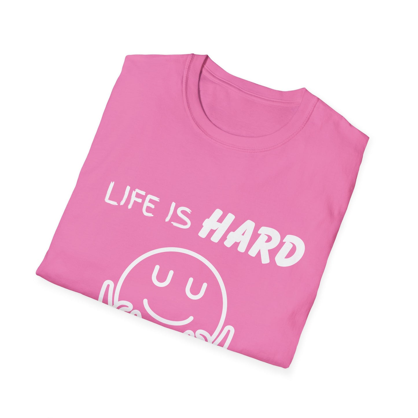 Life Is Hard Meditation Helps Unisex T-Shirt, Yoga Tee, Mindfulness Shirt, Stress Relief Top, Zen Clothing, Relaxation Apparel, Yogi Tee