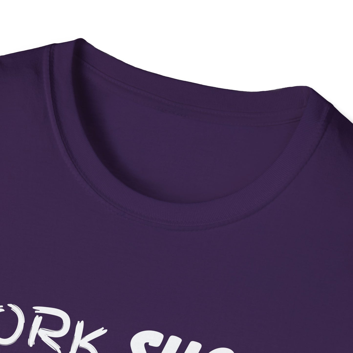 Work Sucks Coffee Helps Unisex Softstyle T-Shirt, Office Humor Tee, Funny Work Shirt, Sarcastic Coffee Lover Gift, Work from Home Outfit