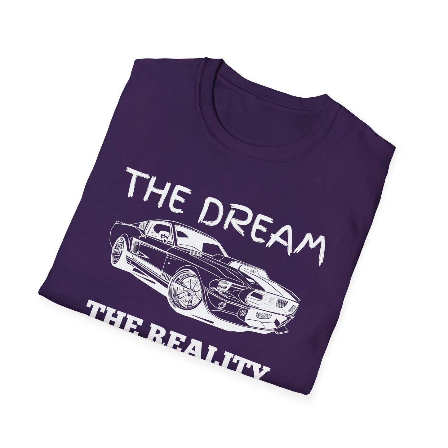 Sports Car Shirt, Dream vs Reality Tee, Unisex Graphic Tshirt, Lightweight Tee for Men and Women, Gift For Men, Cart Enthusiast Shirt