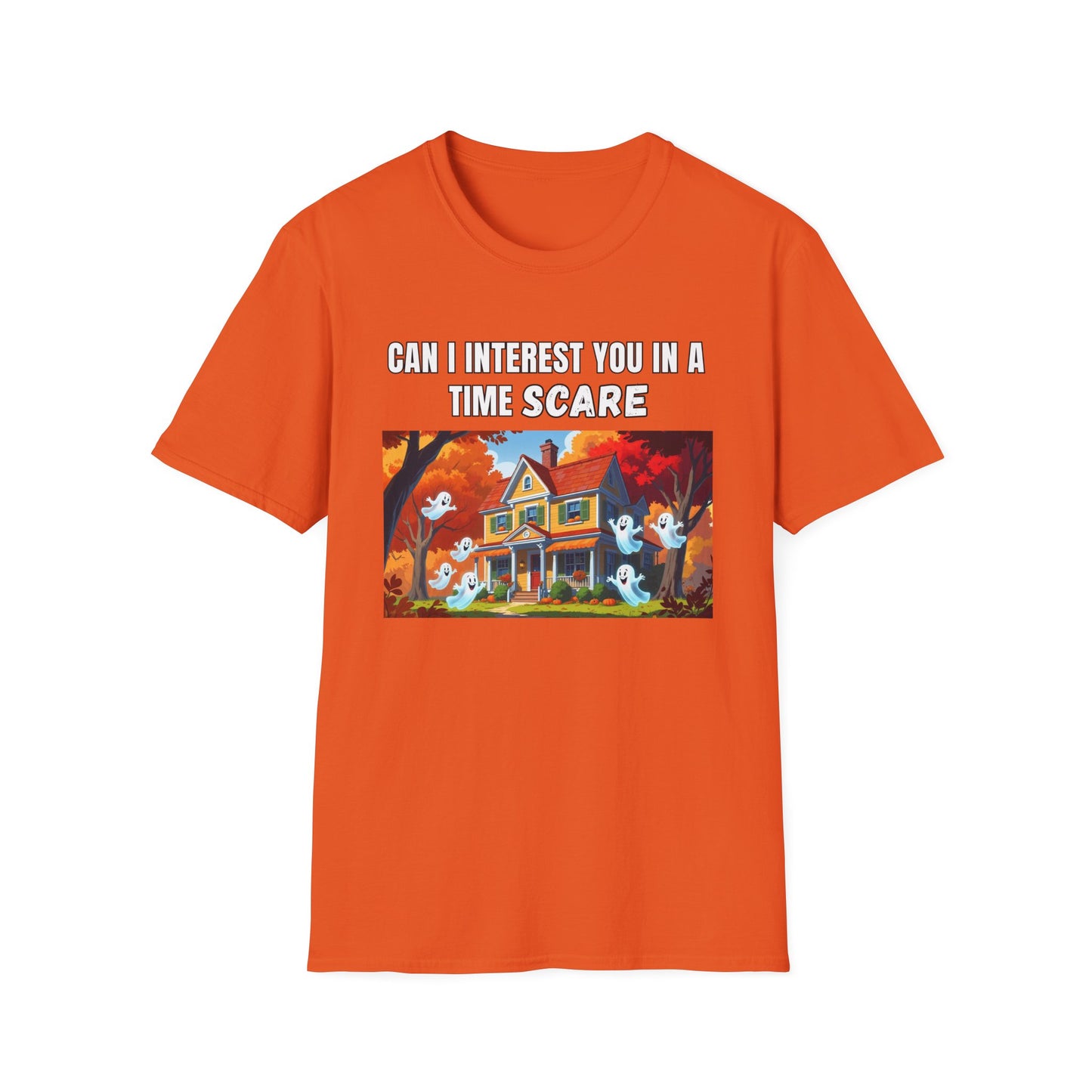 Ghosts Time Scare Funny Halloween T-Shirt