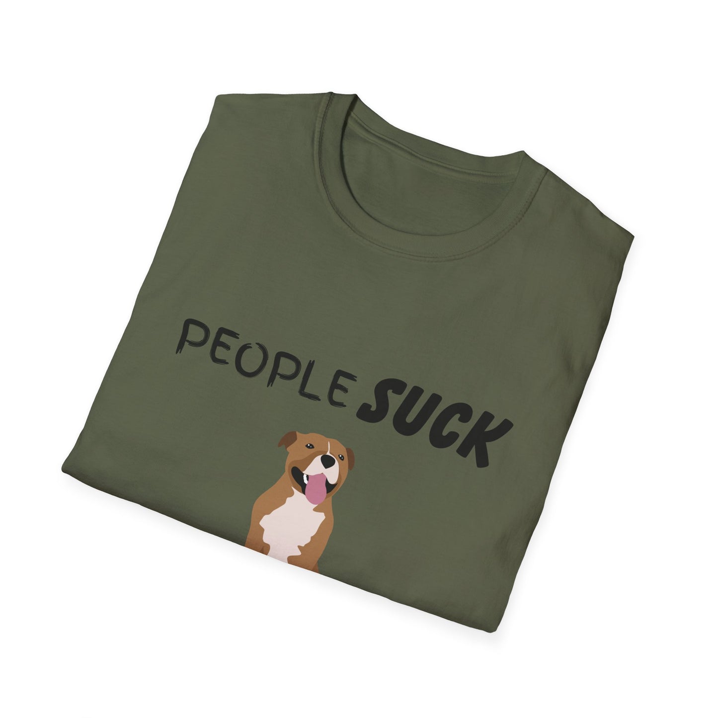 People Suck Pitties Help Unisex T-Shirt, Sarcastic Dog Lover Tee, Humorous Animal Graphic Top, Dog Rescue Shirt, Pet Owner Gift, Pit Bull