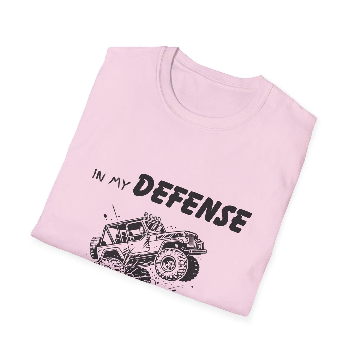In My Defense I Was Left Supervised Style Unisex T-Shirt, Funny Graphic Tee, Vintage Inspired Top, Novelty T-Shirt, Humorous T-Shirt, Trucks