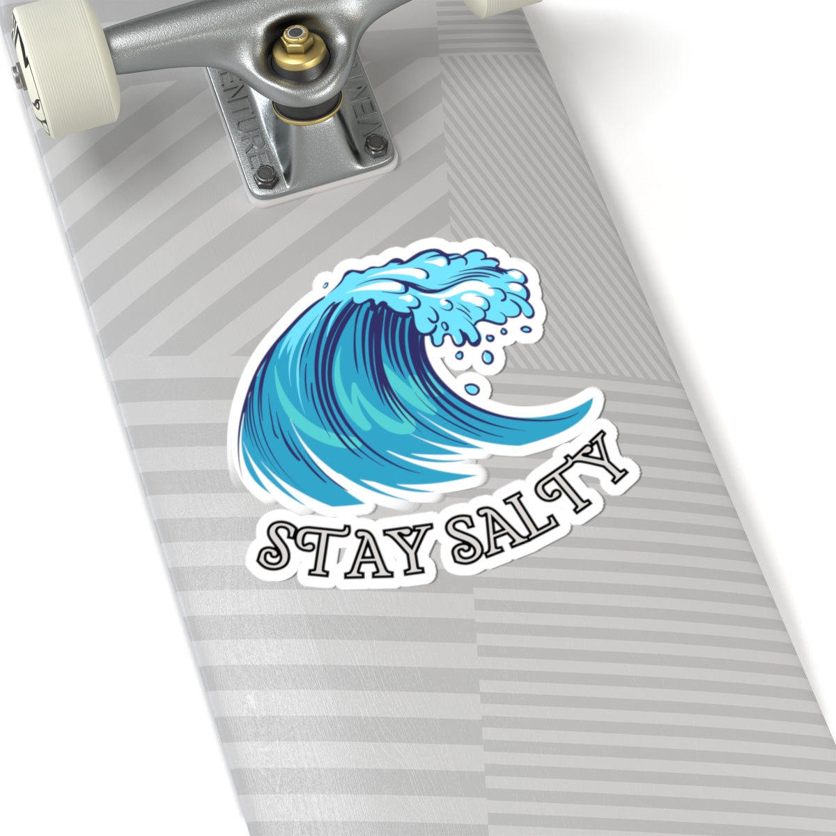 Stay Salty Wave Beach Vibes Kiss-Cut Stickers