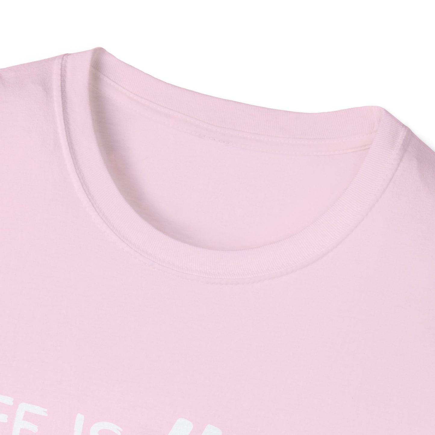 Life Is Hard Meditation Helps Unisex T-Shirt, Yoga Tee, Mindfulness Shirt, Stress Relief Top, Zen Clothing, Relaxation Apparel, Yogi Tee