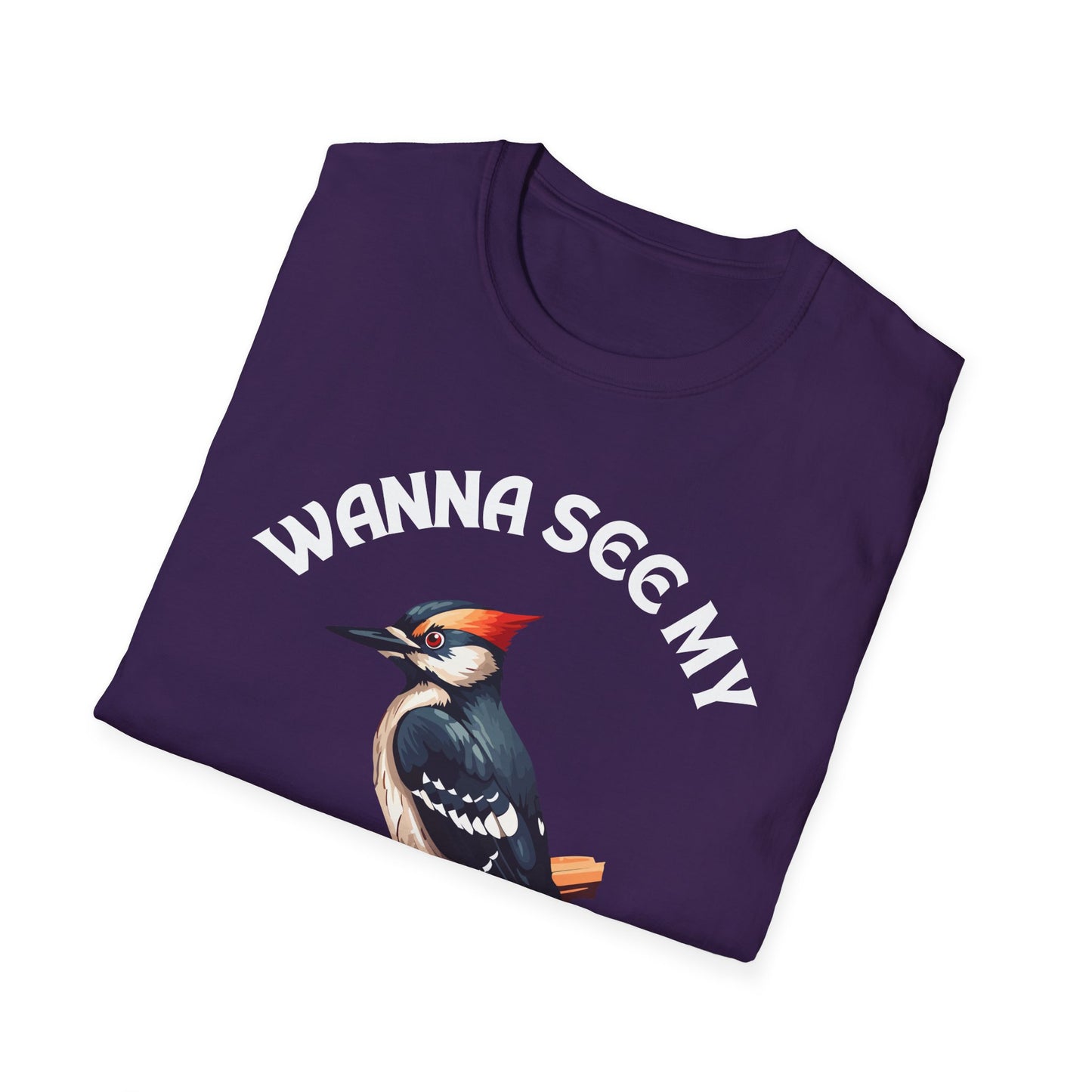 Wanna See My Pecker?, Adult Humor Unisex T-Shirt, Funny Pecker Tee, Naughty Joke Shirt, Rude Graphic Top, Woodpecker Shirt, Wood Pecker Tee