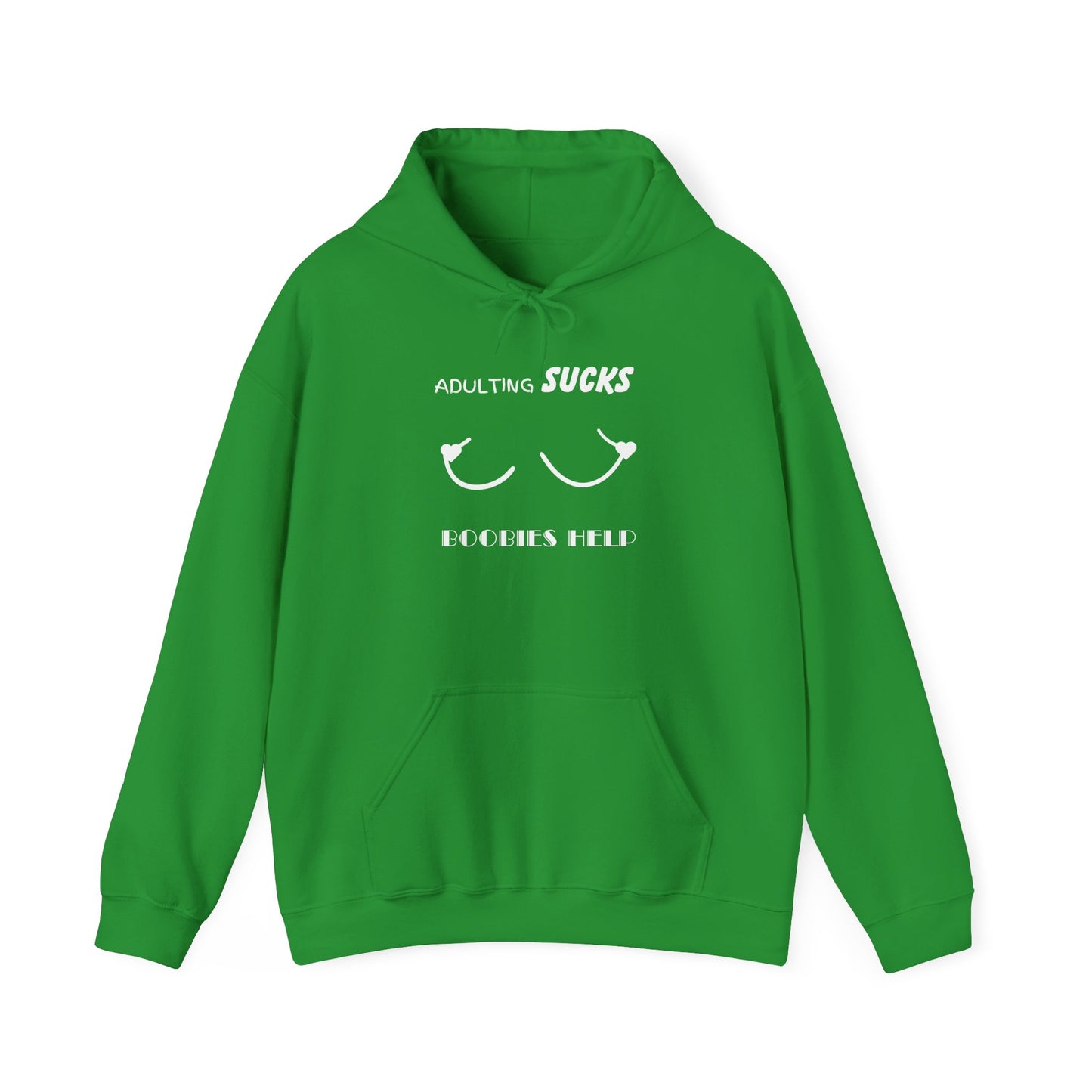 Adulting Sucks Boobies Help Hoodie, Funny Adulting Sweatshirt, Adulthood Humor Jumper, Boobies Make Things Better, Unisex Hooded Sweater