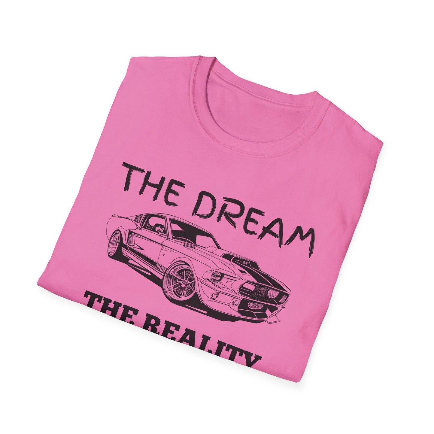 Sports Car Shirt, Dream vs Reality Tee, Unisex Graphic Tshirt, Lightweight Tee for Men and Women, Gift For Men, Cart Enthusiast Shirt