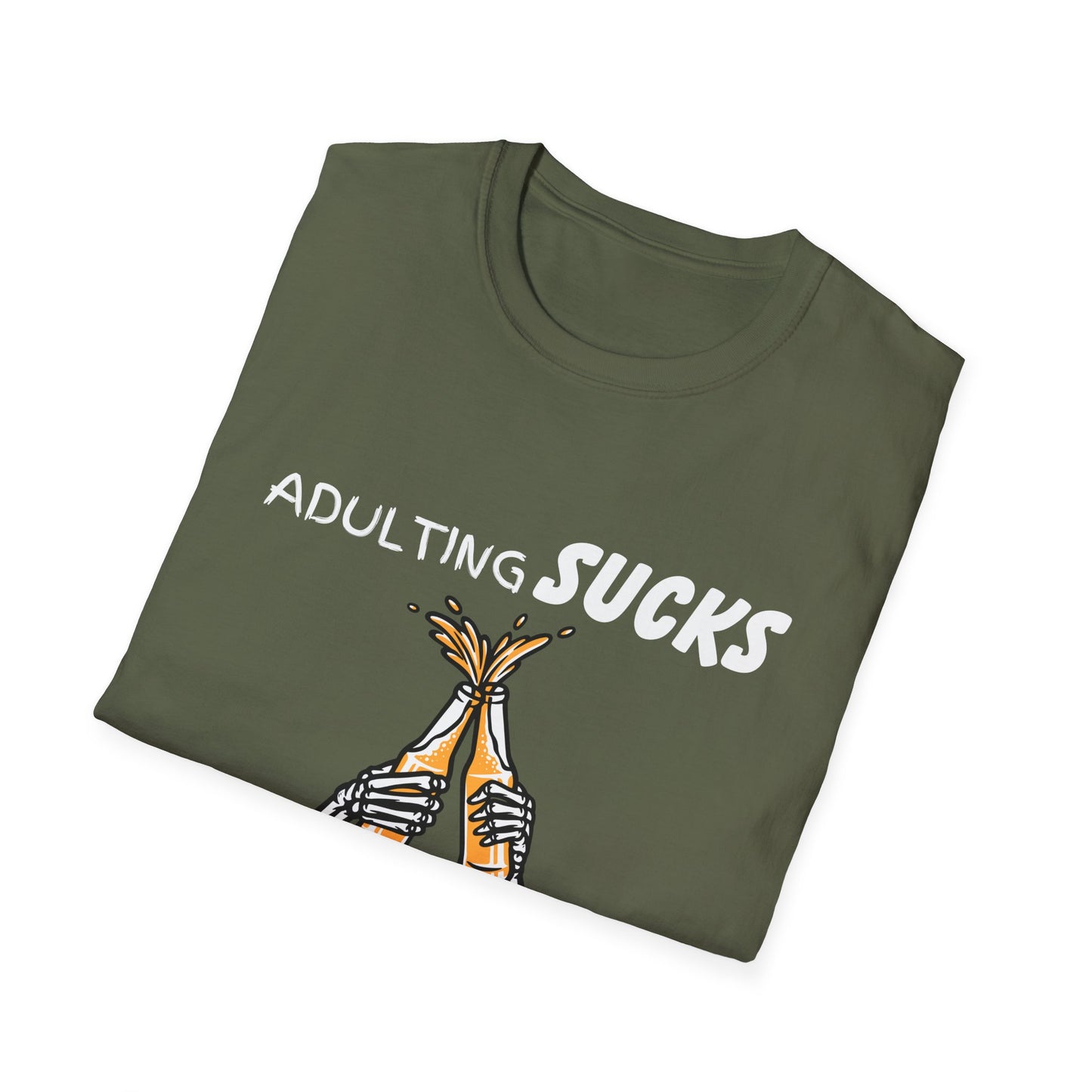Adulting Sucks Beer Helps T-Shirt