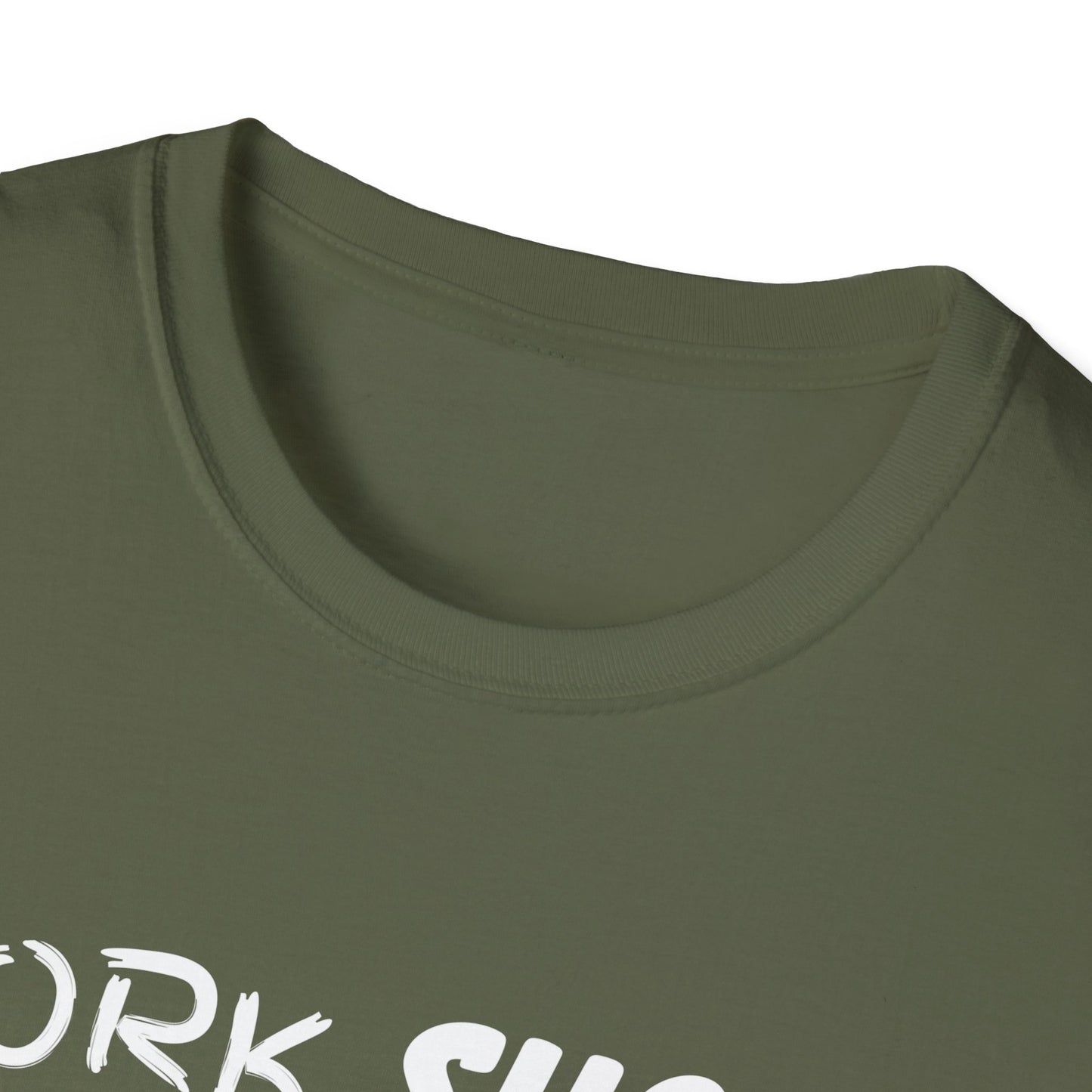 Work Sucks Coffee Helps Unisex Softstyle T-Shirt, Office Humor Tee, Funny Work Shirt, Sarcastic Coffee Lover Gift, Work from Home Outfit
