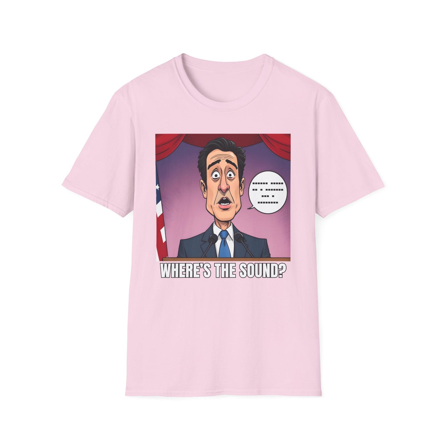 Political Shirt Newsom Started A Speech Without Sound T-Shirt