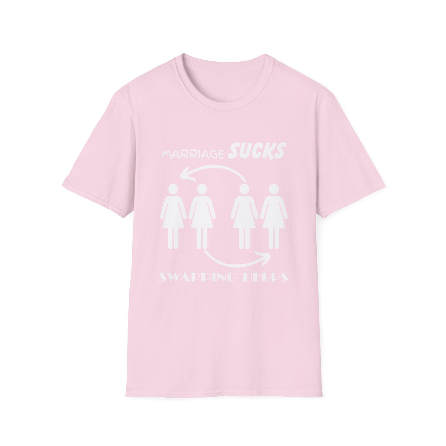 Marriage Sucks Swapping Helps Shirt, Adult Humor T-Shirt, Sarcastic Gift, Hilarious Tee for Adults, LGBT, LGBTQIA+, Lesbian Shirt, Funny Tee
