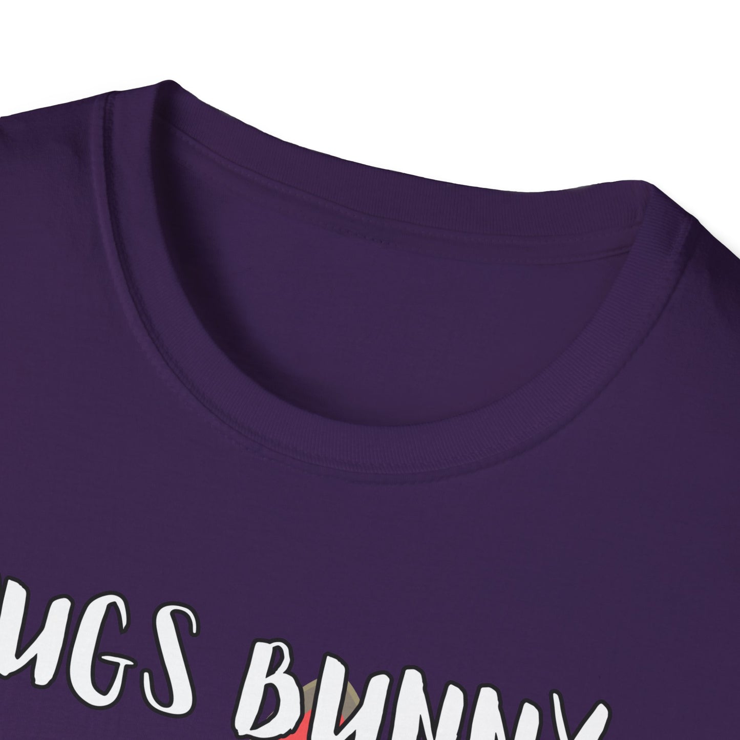 Pugs Bunny Unisex Tee, Funny Cartoon Dog Lover Shirt, Cute Pug Graphic Top, Animal Pet Gift, Softstyle T-Shirt, Looney Tunes Parody, Gift
