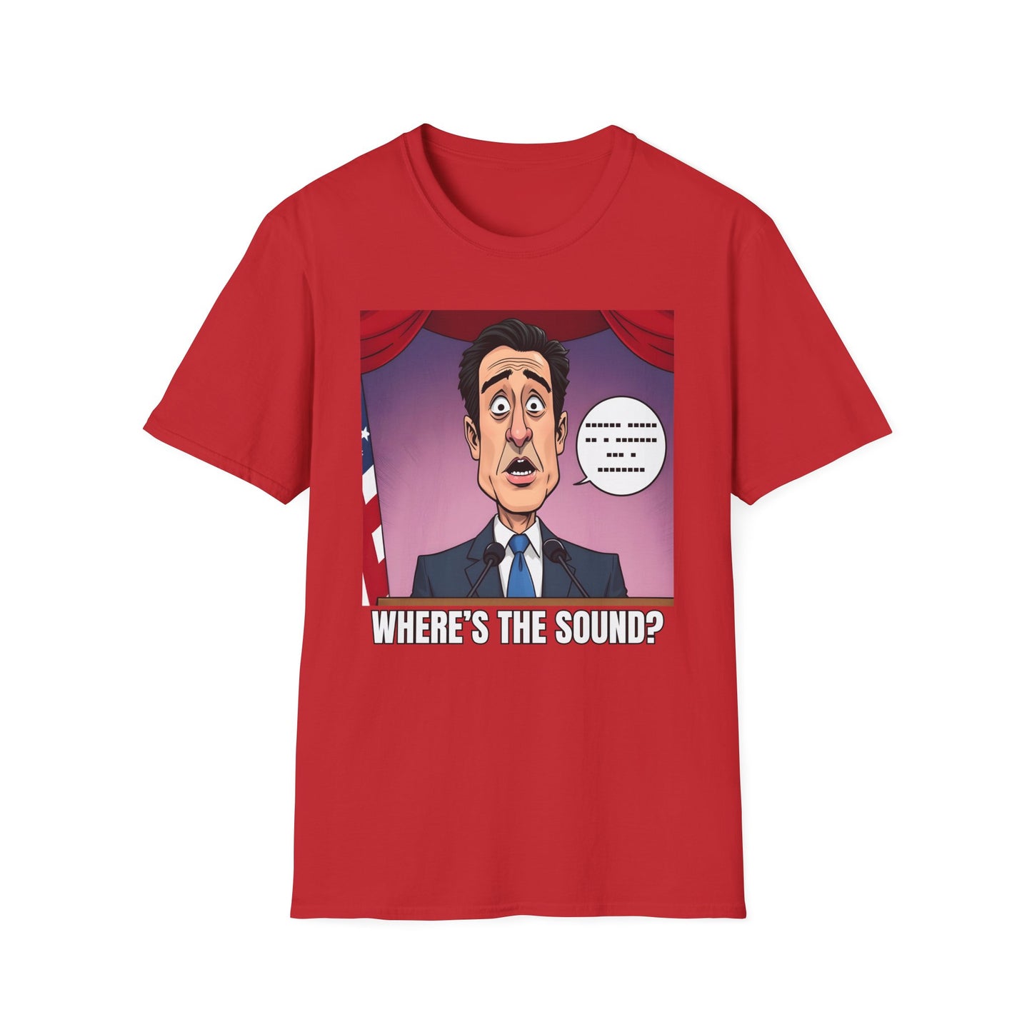 Political Shirt Newsom Started A Speech Without Sound T-Shirt