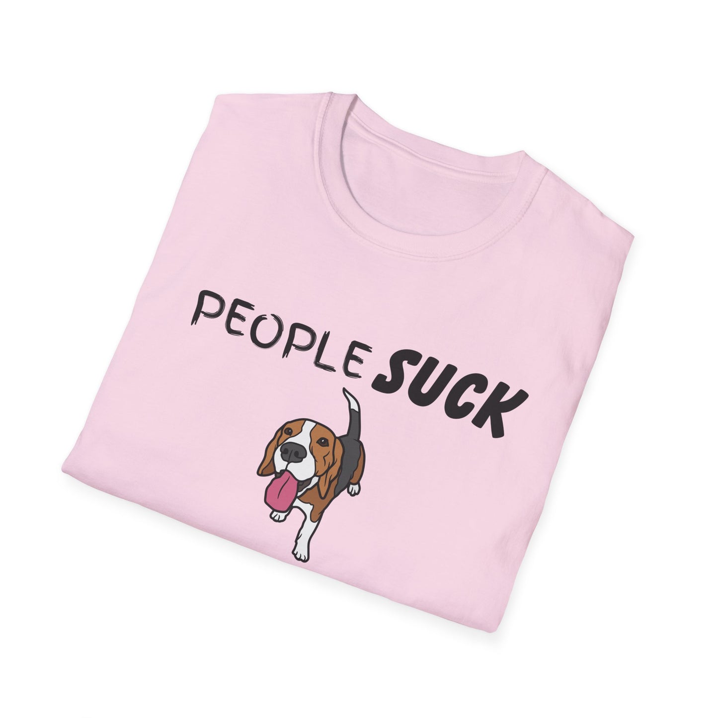 People Suck Beagles Help Unisex T-Shirt, Sarcastic Dog Lover Tee, Animal Humor, Dog Rescue Shirt, Pet Owner Gift, Beagle T-Shirt, Beagle Tee