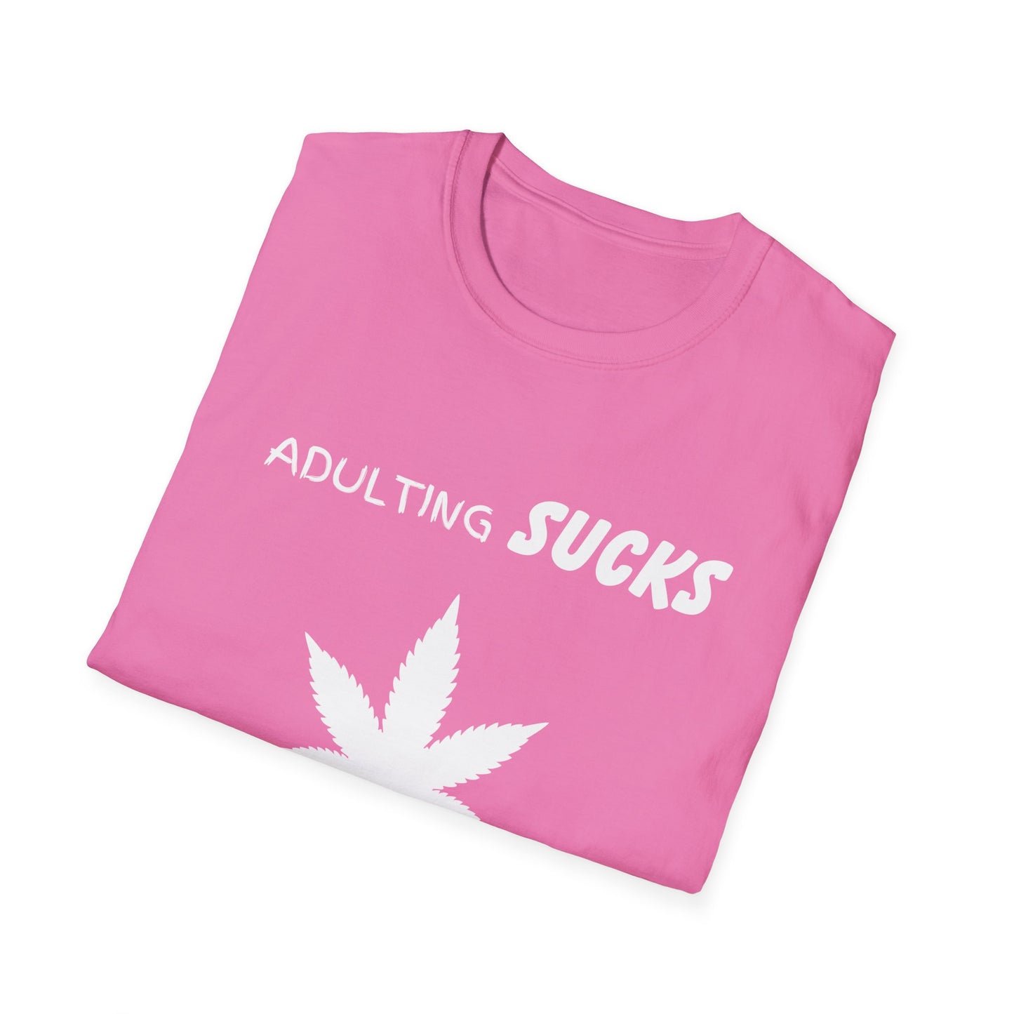 Adulting Sucks Weed Helps Shirt, Adult Humor T-Shirt, Sarcastic Gift, Hilarious Tee for Adults, Comedic Shirt for Stress Relief, Dope Shirt