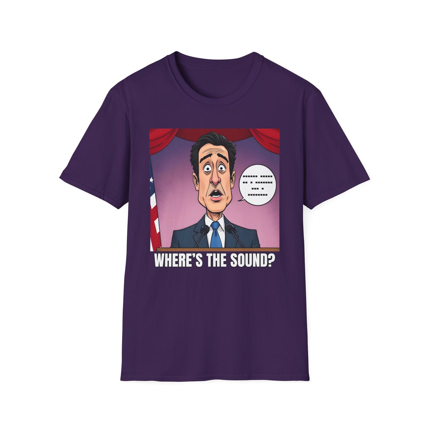 Political Shirt Newsom Started A Speech Without Sound T-Shirt
