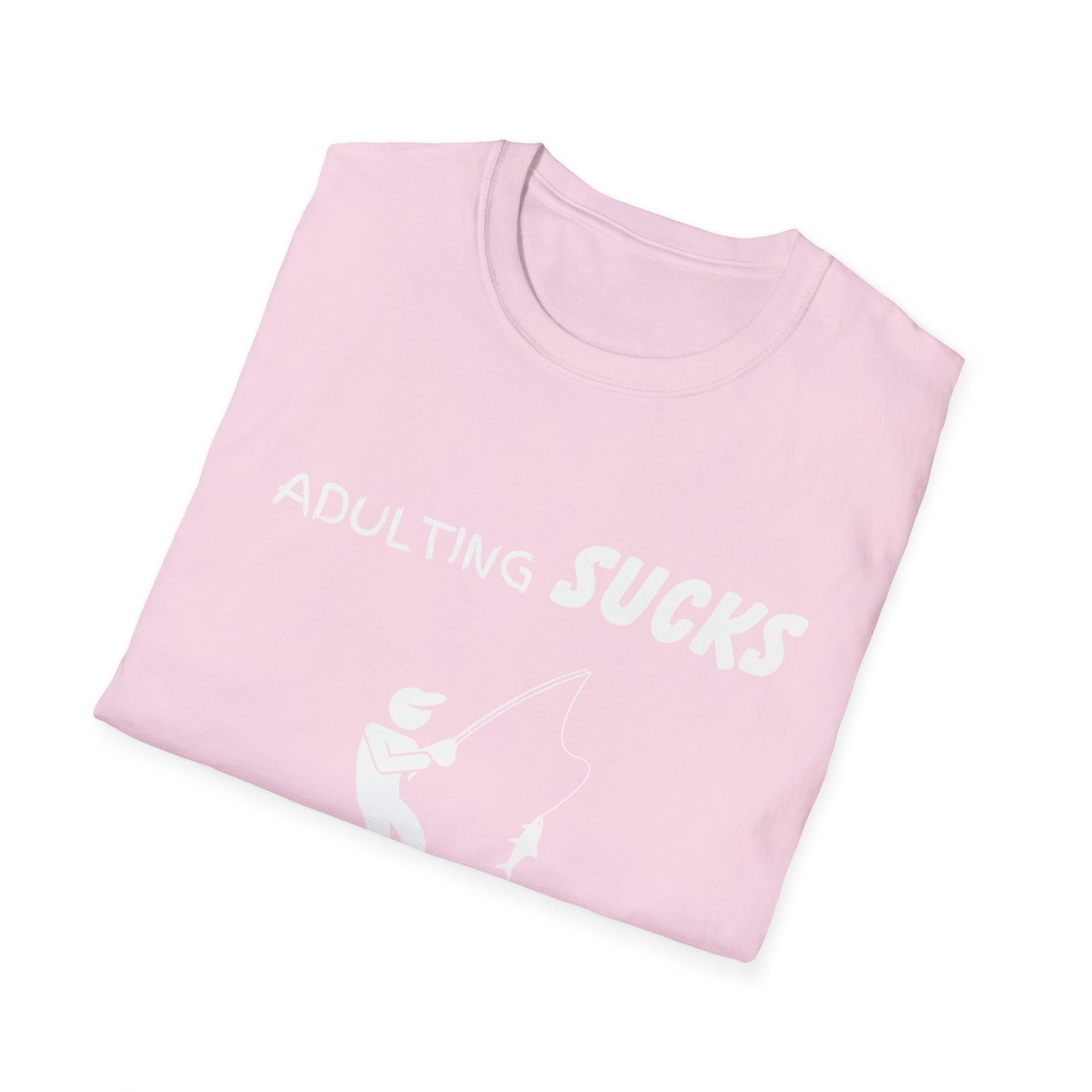 Adulting Sucks Fishing Helps T-Shirt