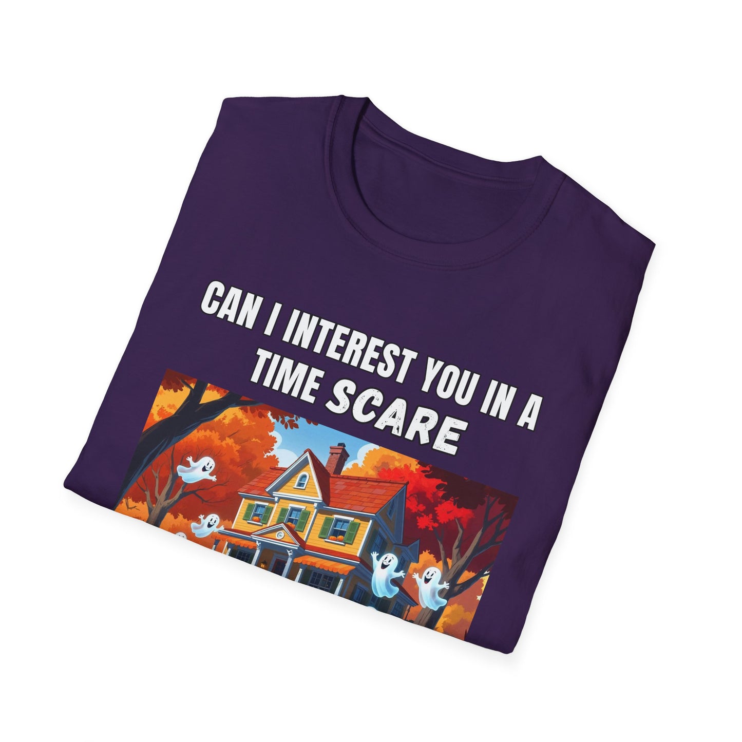 Ghosts Time Scare Funny Halloween T-Shirt