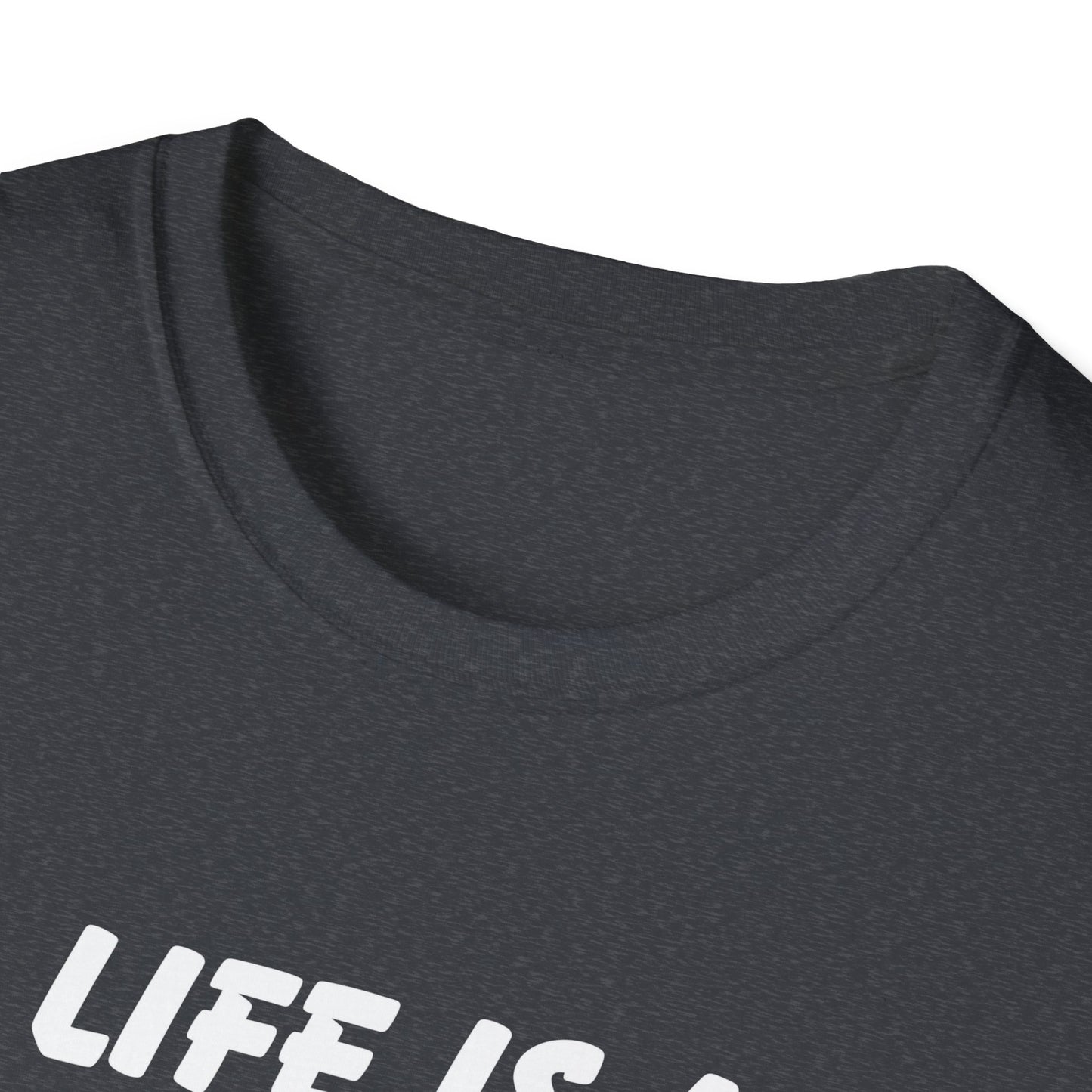 Life Is A STD And It's Terminal Unisex Softstyle T-Shirt, Funny Life Quote Tee, Humorous Graphic Shirt, Sarcastic Tee, Novelty Top, Gift Tee
