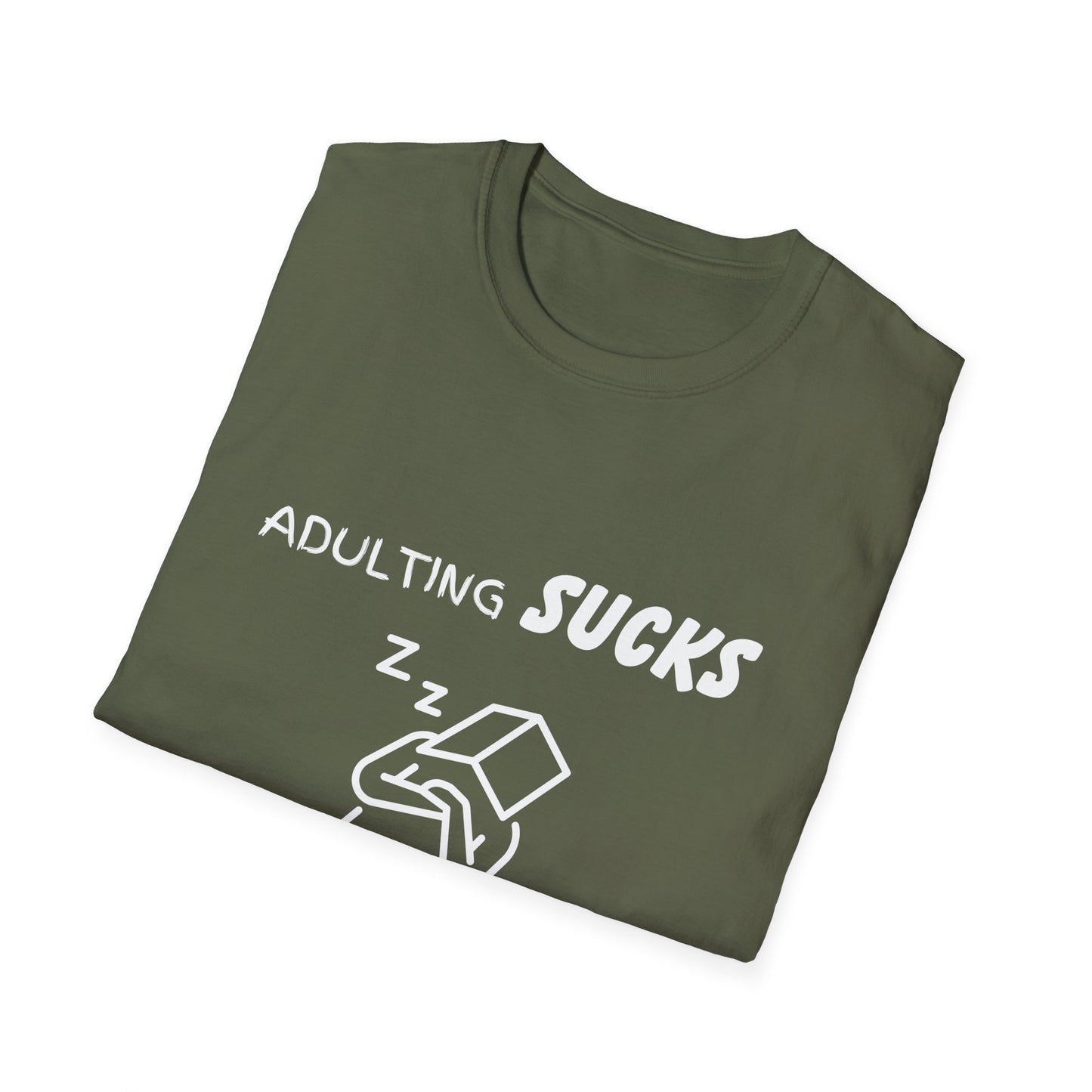 Adulting Sucks Napping Helps Shirt, Adult Humor T-Shirt, Sarcastic Gift, Hilarious Tee for Adults, Comedic Shirt for Stress Relief, Napping