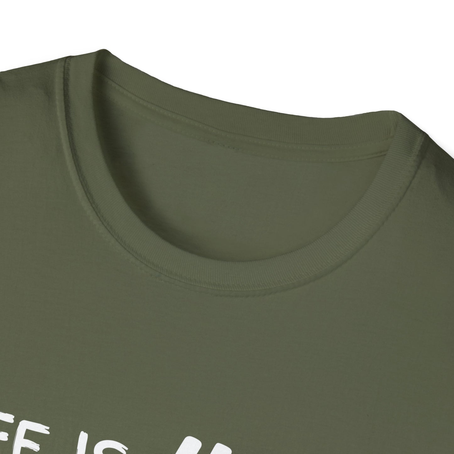 Life Is Hard Meditation Helps Unisex T-Shirt, Yoga Tee, Mindfulness Shirt, Stress Relief Top, Zen Clothing, Relaxation Apparel, Yogi Tee