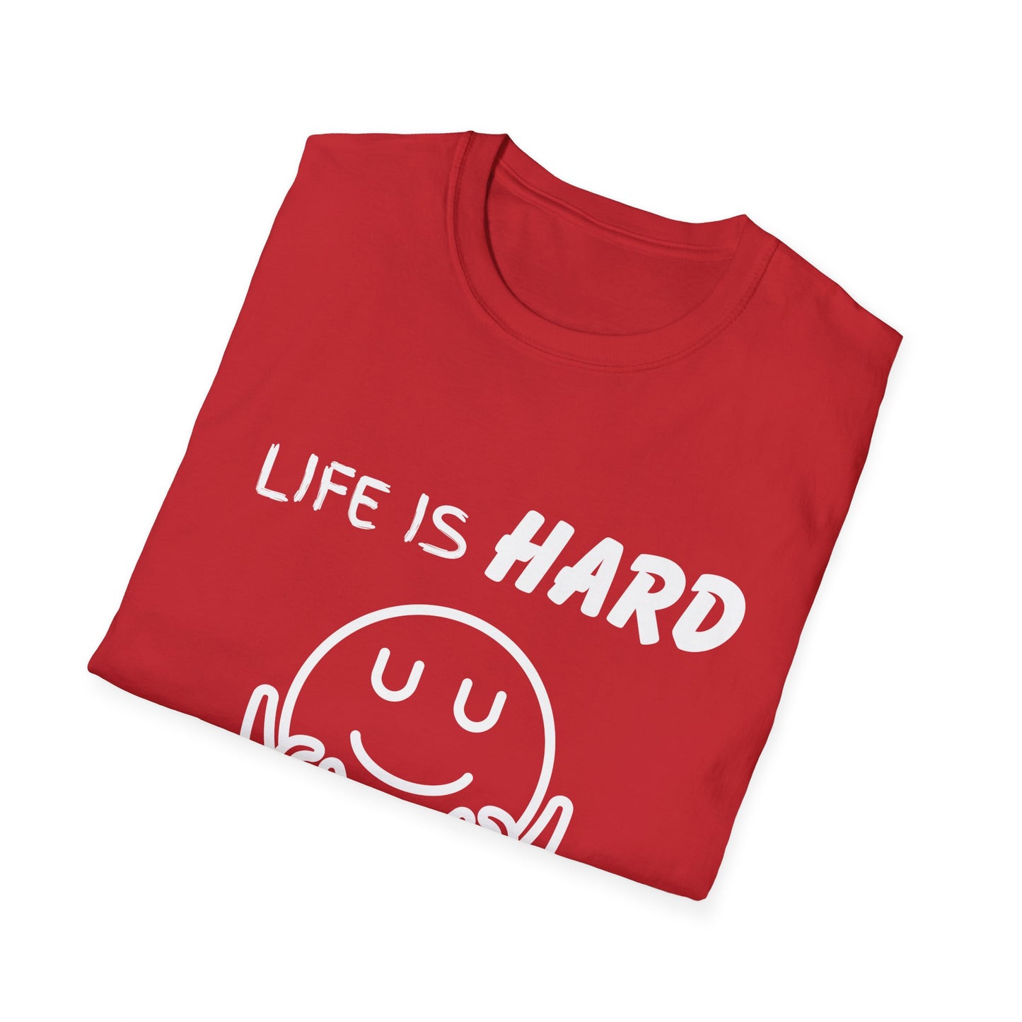 Life Is Hard Meditation Helps Unisex T-Shirt, Yoga Tee, Mindfulness Shirt, Stress Relief Top, Zen Clothing, Relaxation Apparel, Yogi Tee