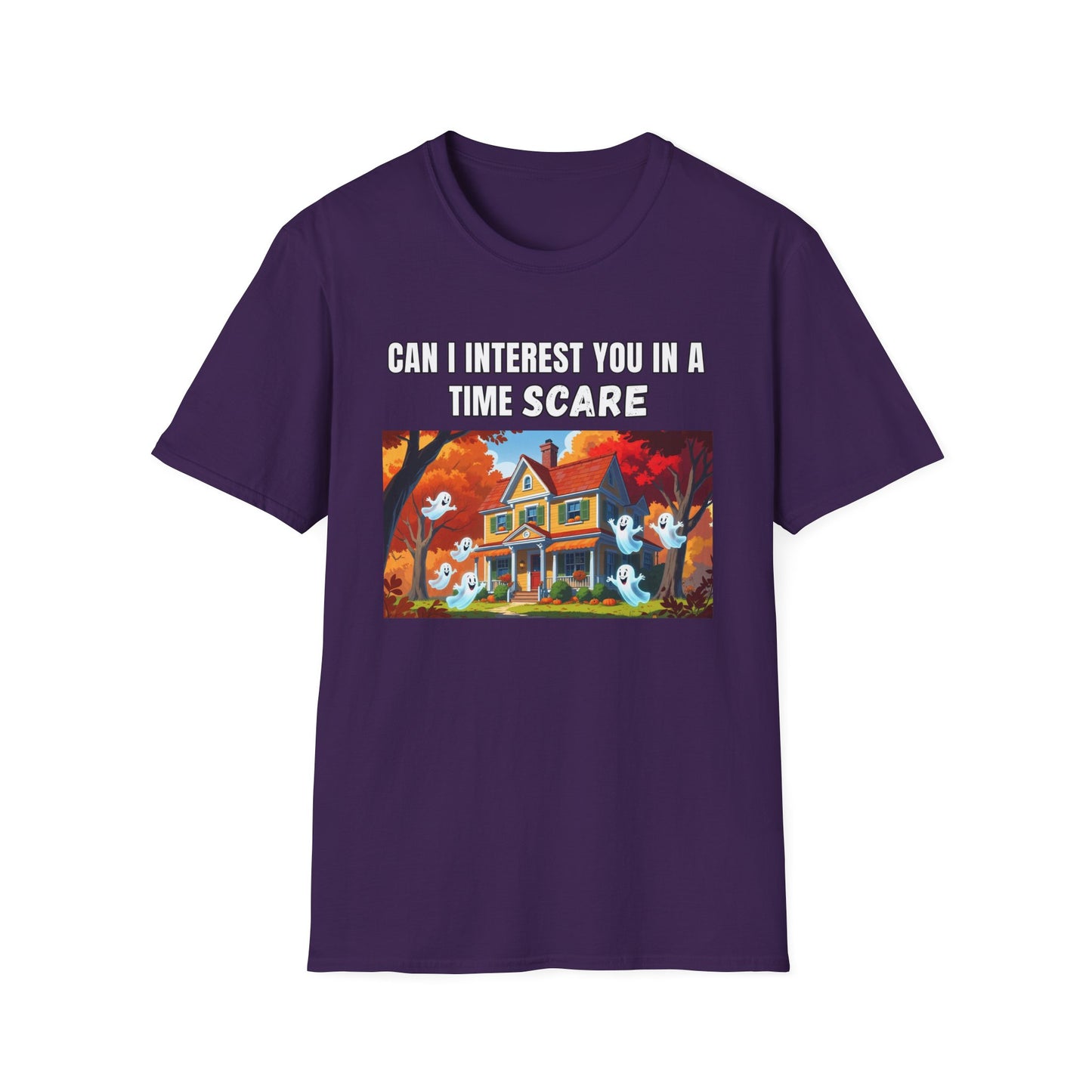 Ghosts Time Scare Funny Halloween T-Shirt