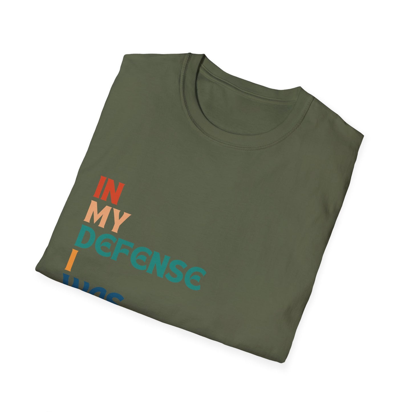 In My Defense I Was Left Supervised Retro Style Unisex T-Shirt, Funny Graphic Tee, Vintage Inspired Top, Novelty T-Shirt, Humorous T-Shirt
