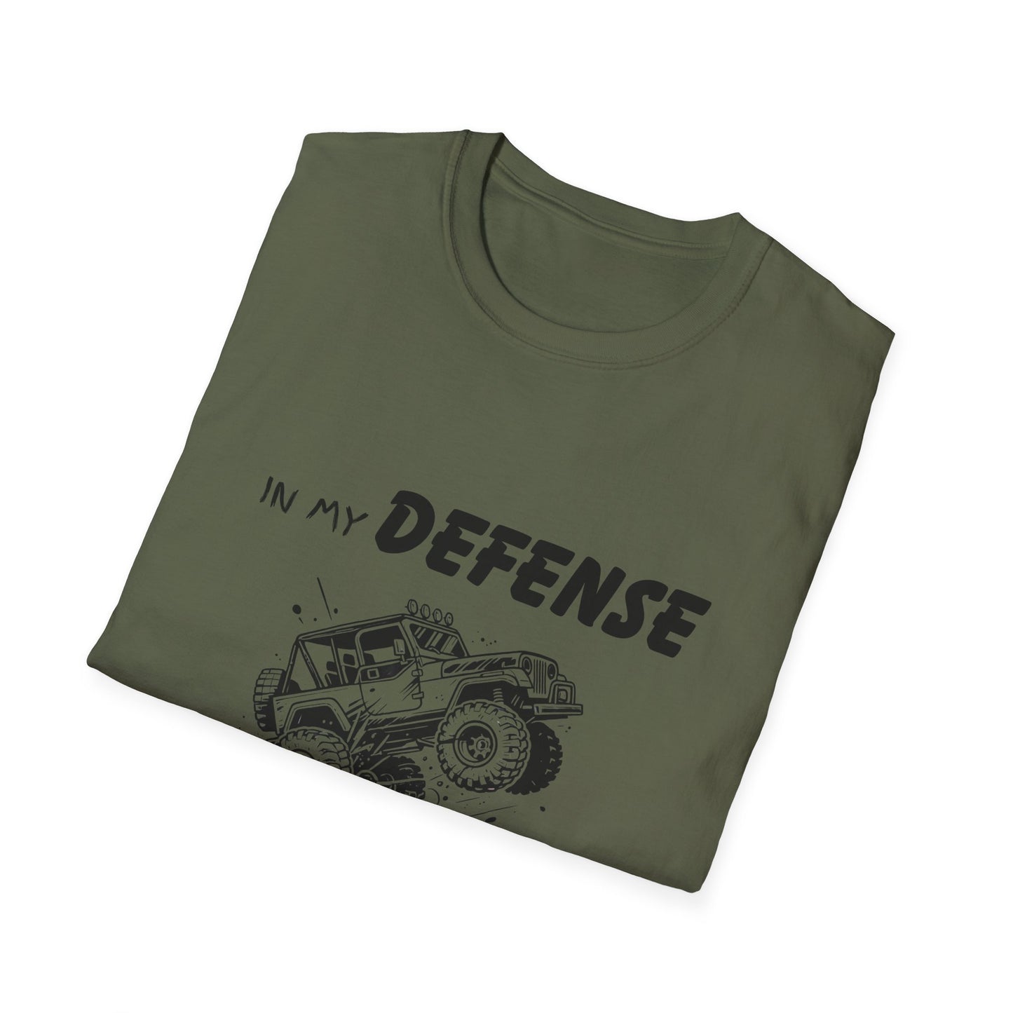 In My Defense I Was Left Supervised Style Unisex T-Shirt, Funny Graphic Tee, Vintage Inspired Top, Novelty T-Shirt, Humorous T-Shirt, Trucks