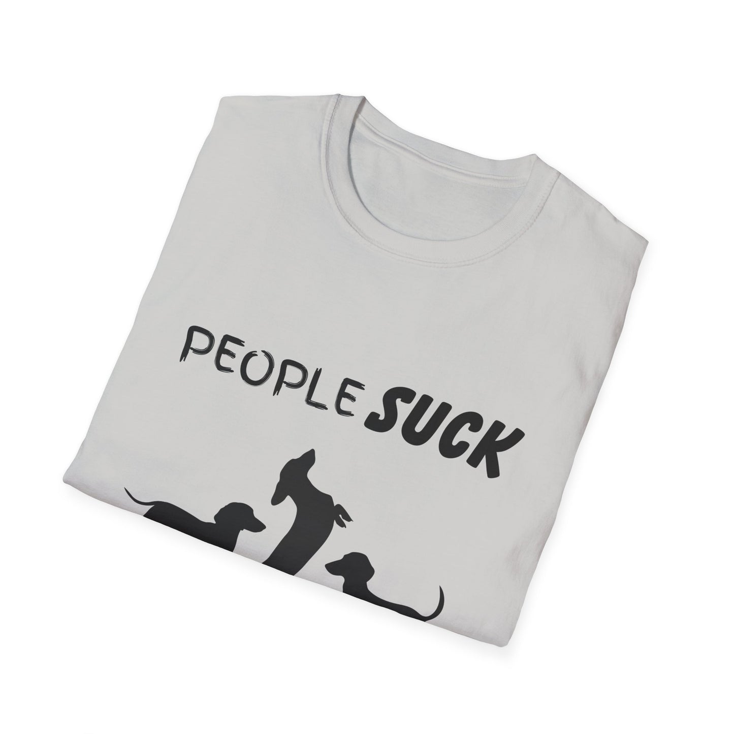People Suck Dachshunds Help Unisex T-Shirt, Sarcastic Dog Lover Tee, Humorous Animal Graphic Top, Dog Rescue Shirt, Pet Owner Gift, Wiener