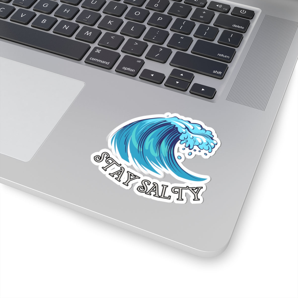 Stay Salty Wave Beach Vibes Kiss-Cut Stickers
