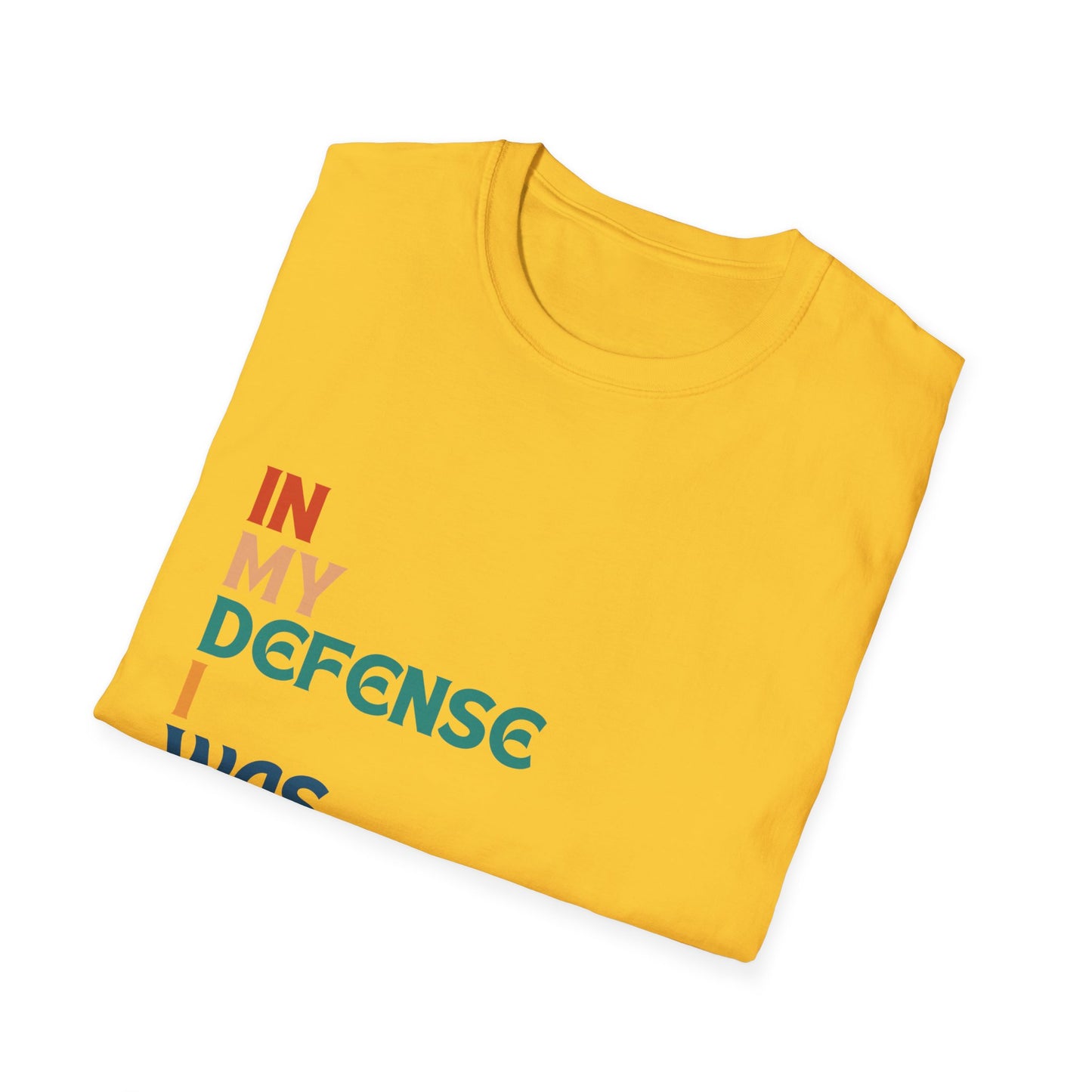 In My Defense I Was Left Supervised Retro Style Unisex T-Shirt, Funny Graphic Tee, Vintage Inspired Top, Novelty T-Shirt, Humorous T-Shirt