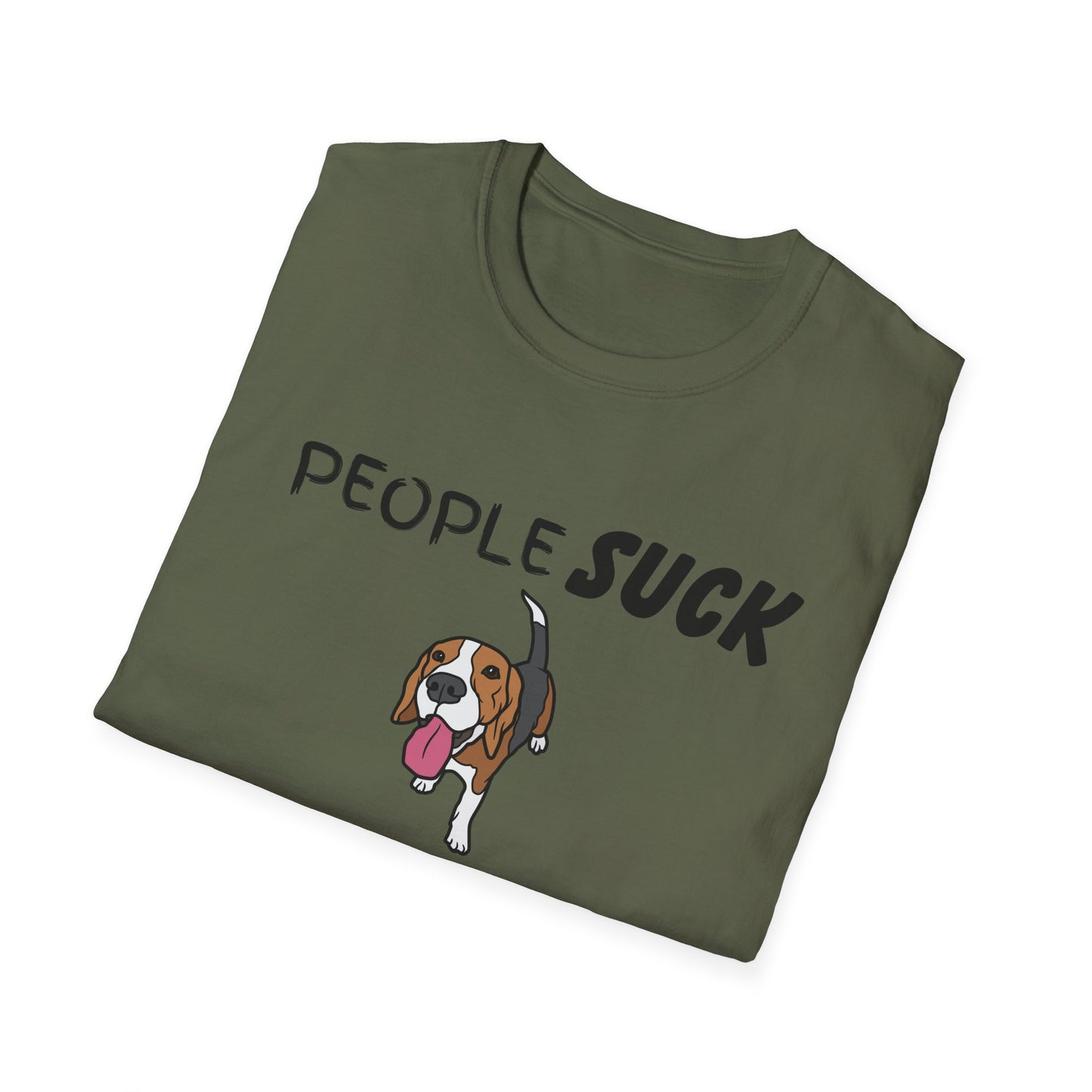 People Suck Beagles Help Unisex T-Shirt, Sarcastic Dog Lover Tee, Animal Humor, Dog Rescue Shirt, Pet Owner Gift, Beagle T-Shirt, Beagle Tee